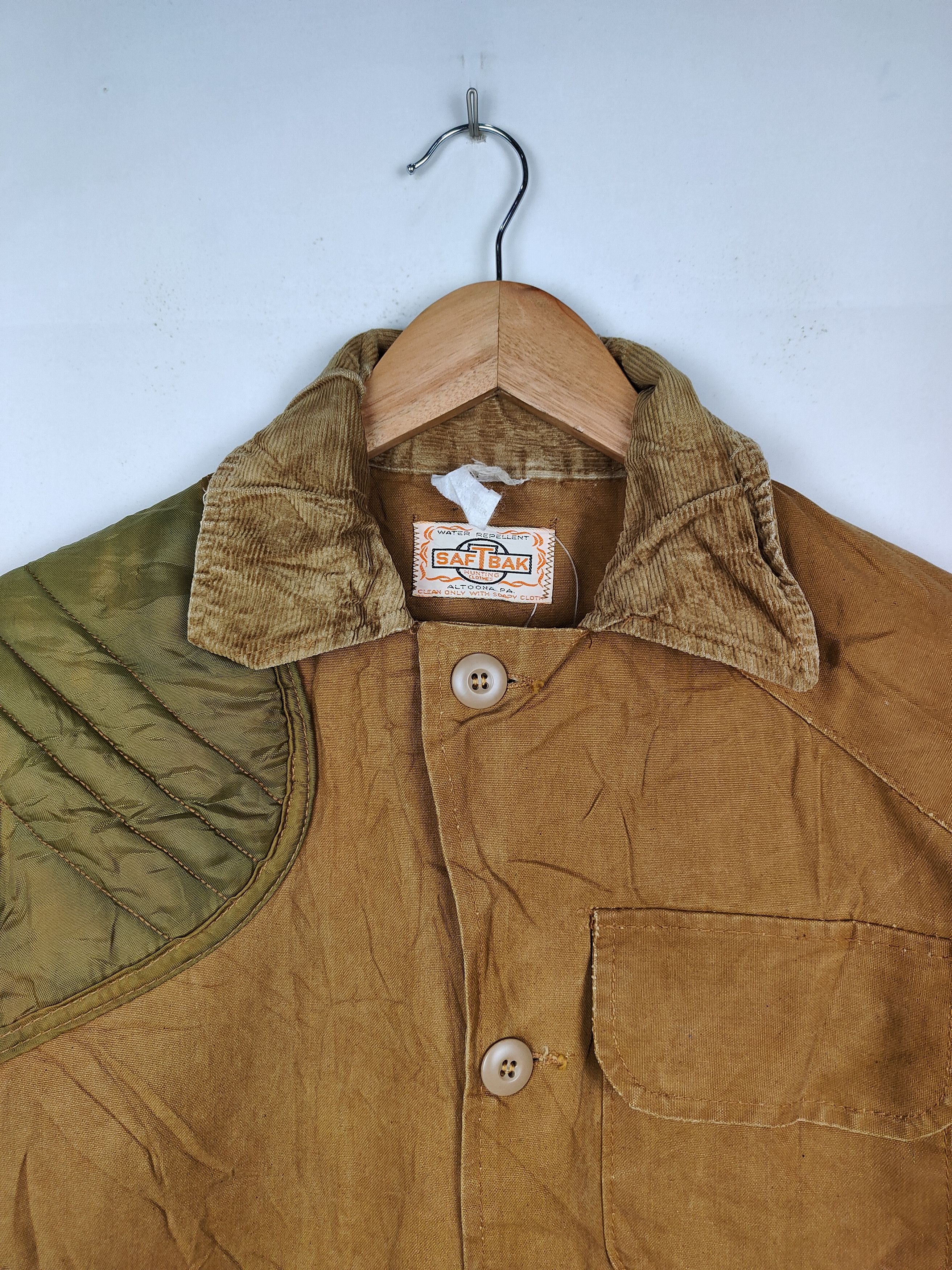SafTbak × Vintage VINTAGE 60s SAFTBAK HUNTING CHORE JACKET WATER REPELLENT Size US M / EU 48-50 / 2 - 2 Thumbnail
