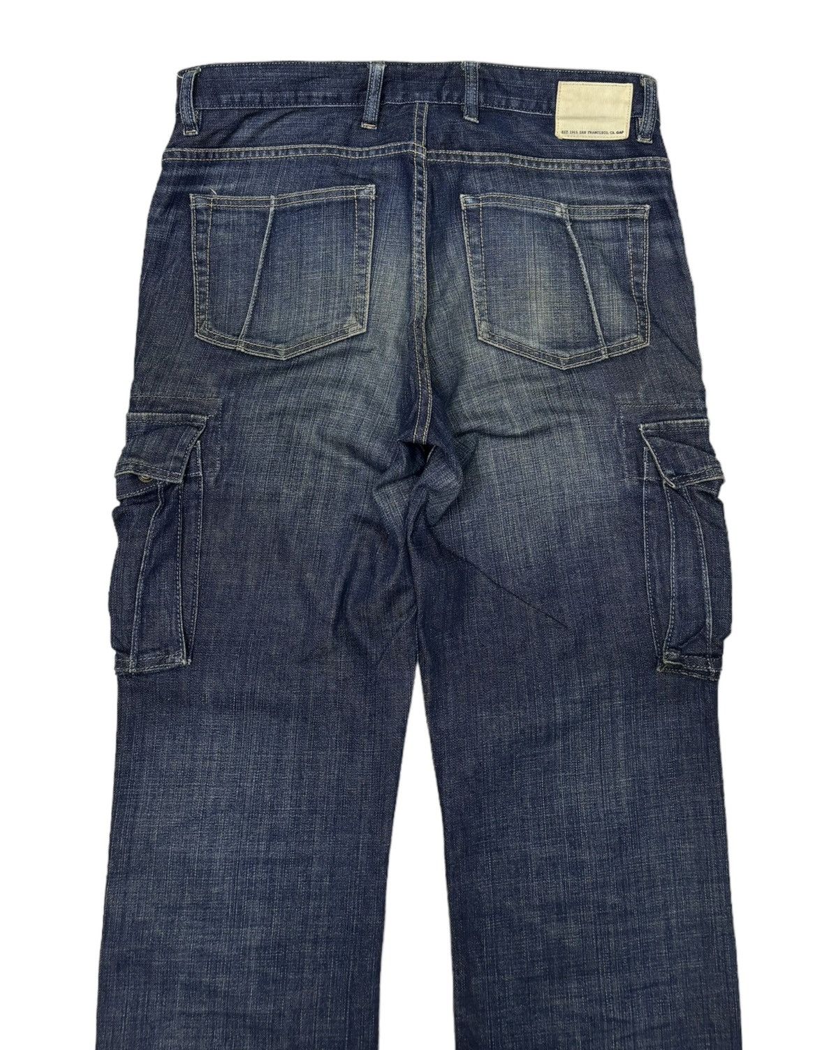 Gap × Japanese Brand 🔥VINTAGE GAP MULTI POCKET CARGO DENIM JEANS Size US 34 / EU 50 - 7 Thumbnail