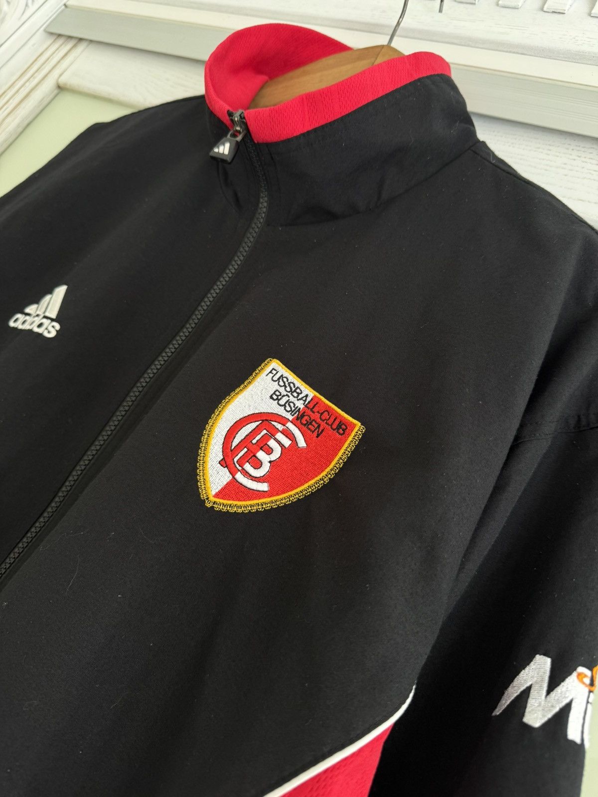 Adidas Vintage Adidas Busingen 2000-2001 Soccer Track Jacket Jersey Size US M / EU 48-50 / 2 - 5 Thumbnail