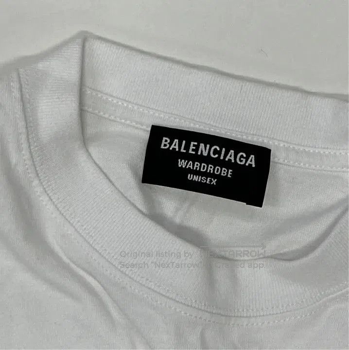 Balenciaga Balenciaga White Logo Print Short Sleeve T. Size US XS / EU 42 / 0 - 4 Thumbnail