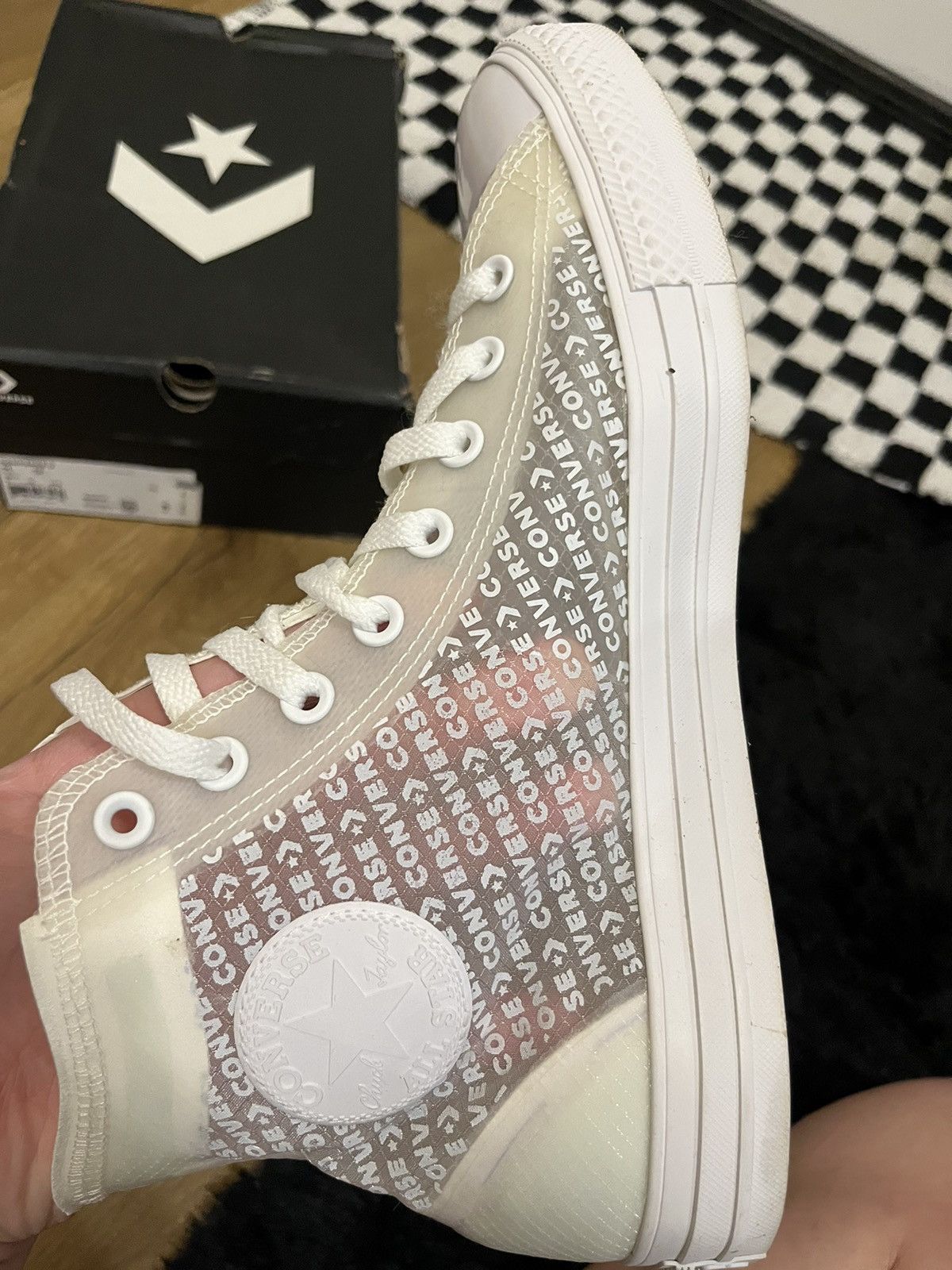 Converse chuck taylor translucent white, men’s 12