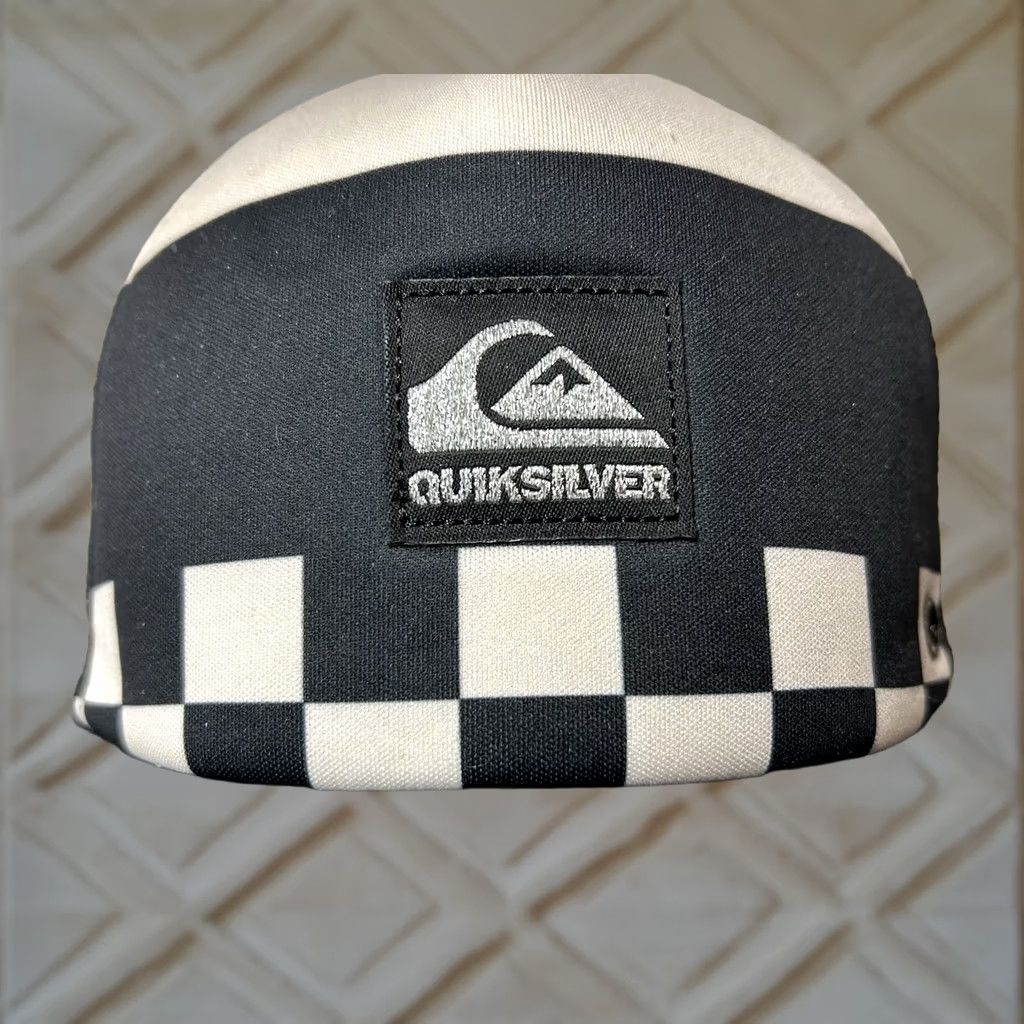 Quiksilver VINTAGE Quiksilver Trucker Hat Cap Adjustable Black White Check Pattern Men Womens One Size Casual Travel Workwear hats Size ONE SIZE - 1 Thumbnail