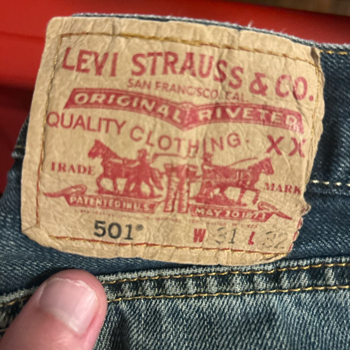 Kentucky Boy Tyler Kentucky Boy Tyler Boro Stitch Denim Size US 31 - 3 Thumbnail