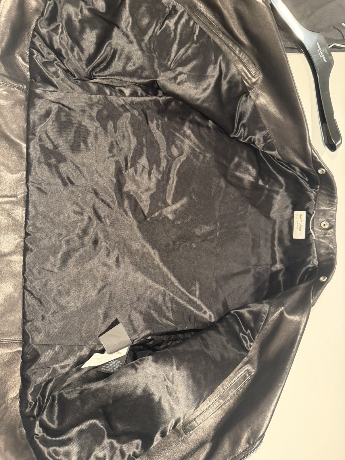Saint Laurent Paris Saint Laurent Hedi Slimane leather jacket. 56/XL. Size US XL / EU 56 / 4 - 9 Thumbnail