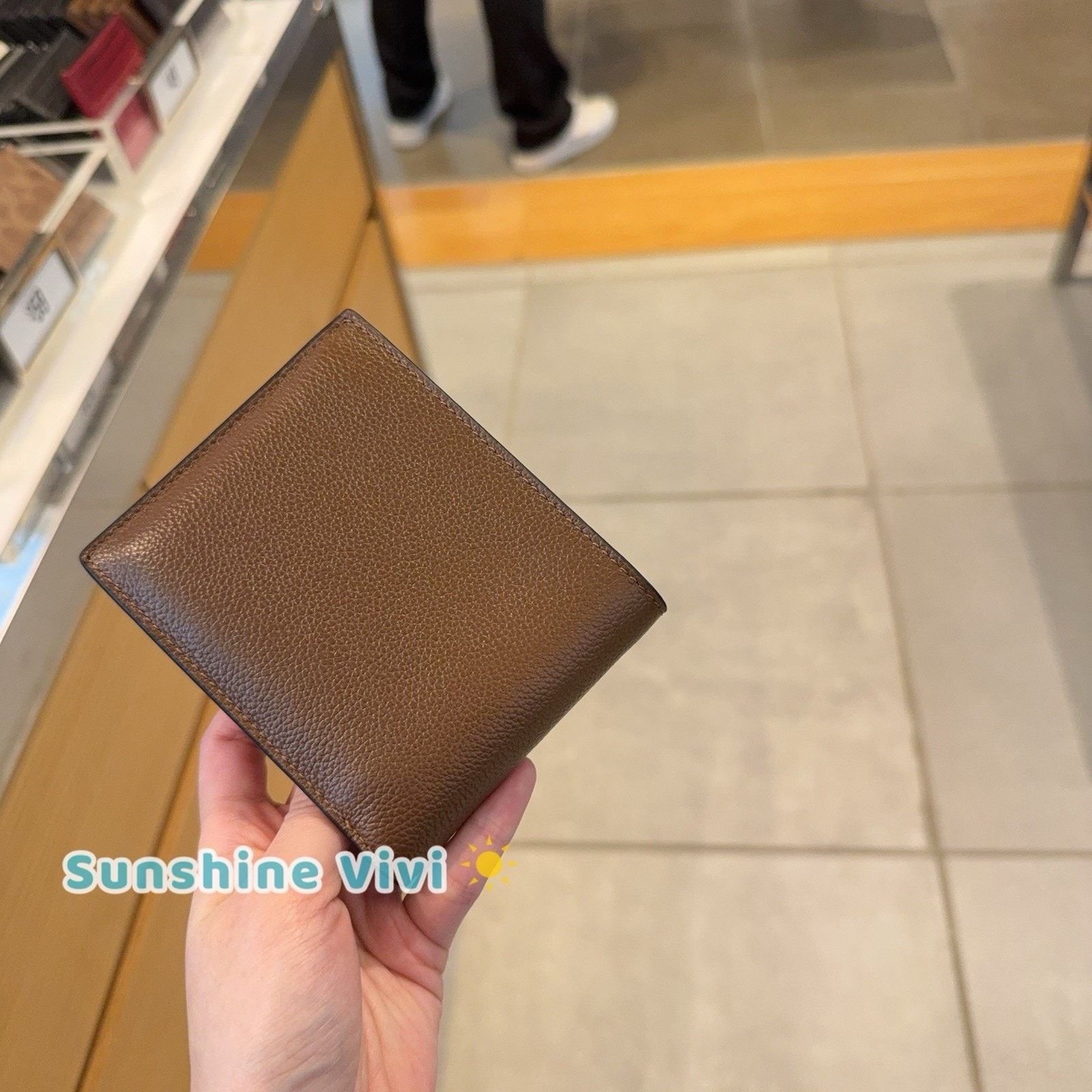 Coach NWT COACH CR911 Men's 3-In-1 Wallet Leather DARK SADDLE Size ONE SIZE - 5 Thumbnail