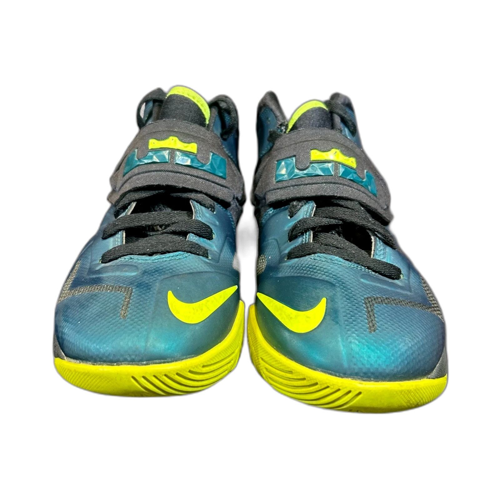 Nike Nike Boys Sz 4.5Y LeBron Zoom Soldier 7 Mid Sea Green Volt Y Size US XXS / EU 40 - 3 Thumbnail