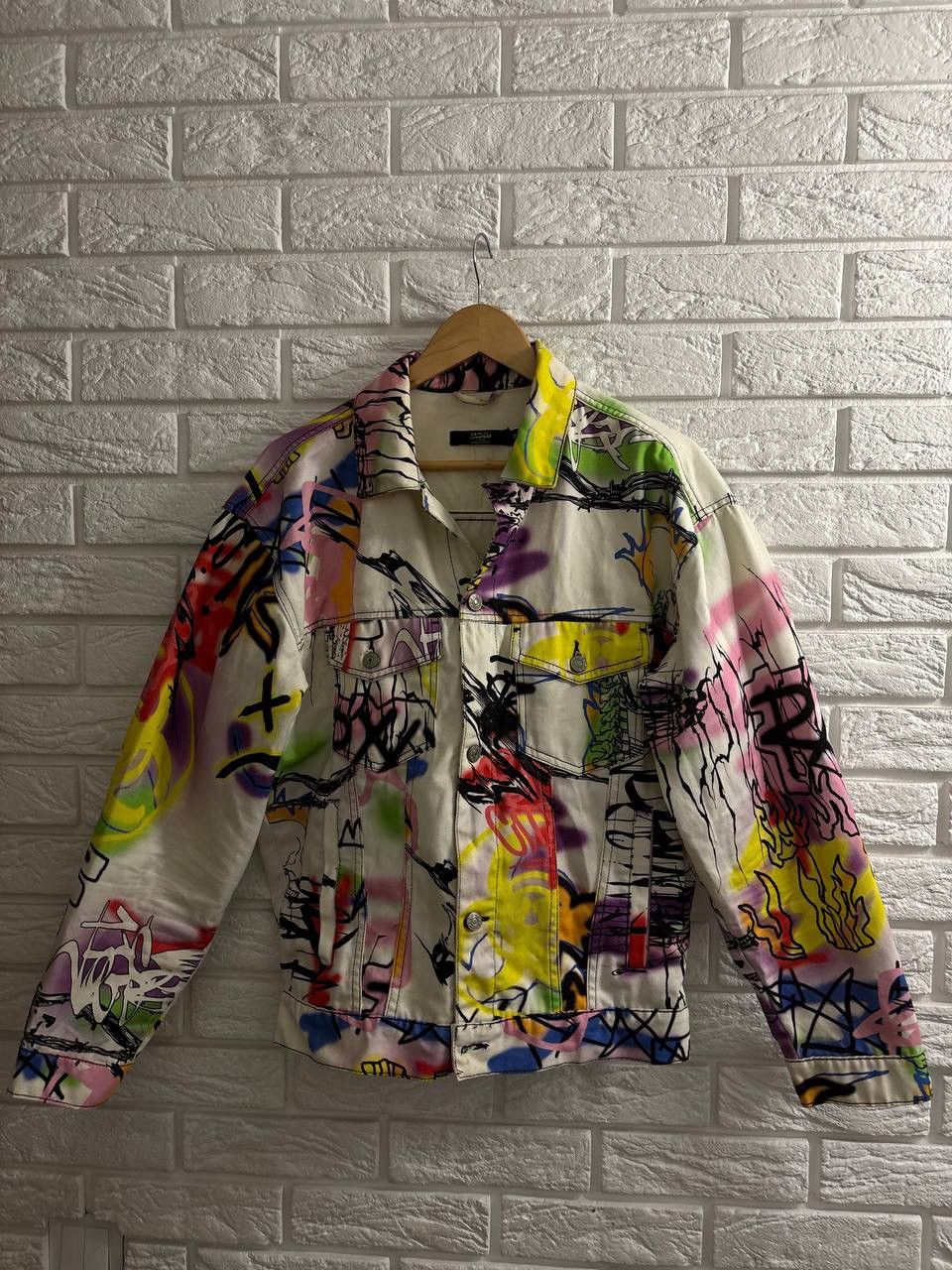 Jaded London Jaded London denim graffiti print suit Jacket Pants Y2K Size US XS / EU 42 / 0 - 17 Thumbnail