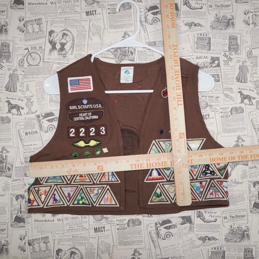 Vintage Large - Vintage Y2K Girl scouts kidcore USA patch 1990s vest Size L / US 10 / IT 46 - 4 Thumbnail