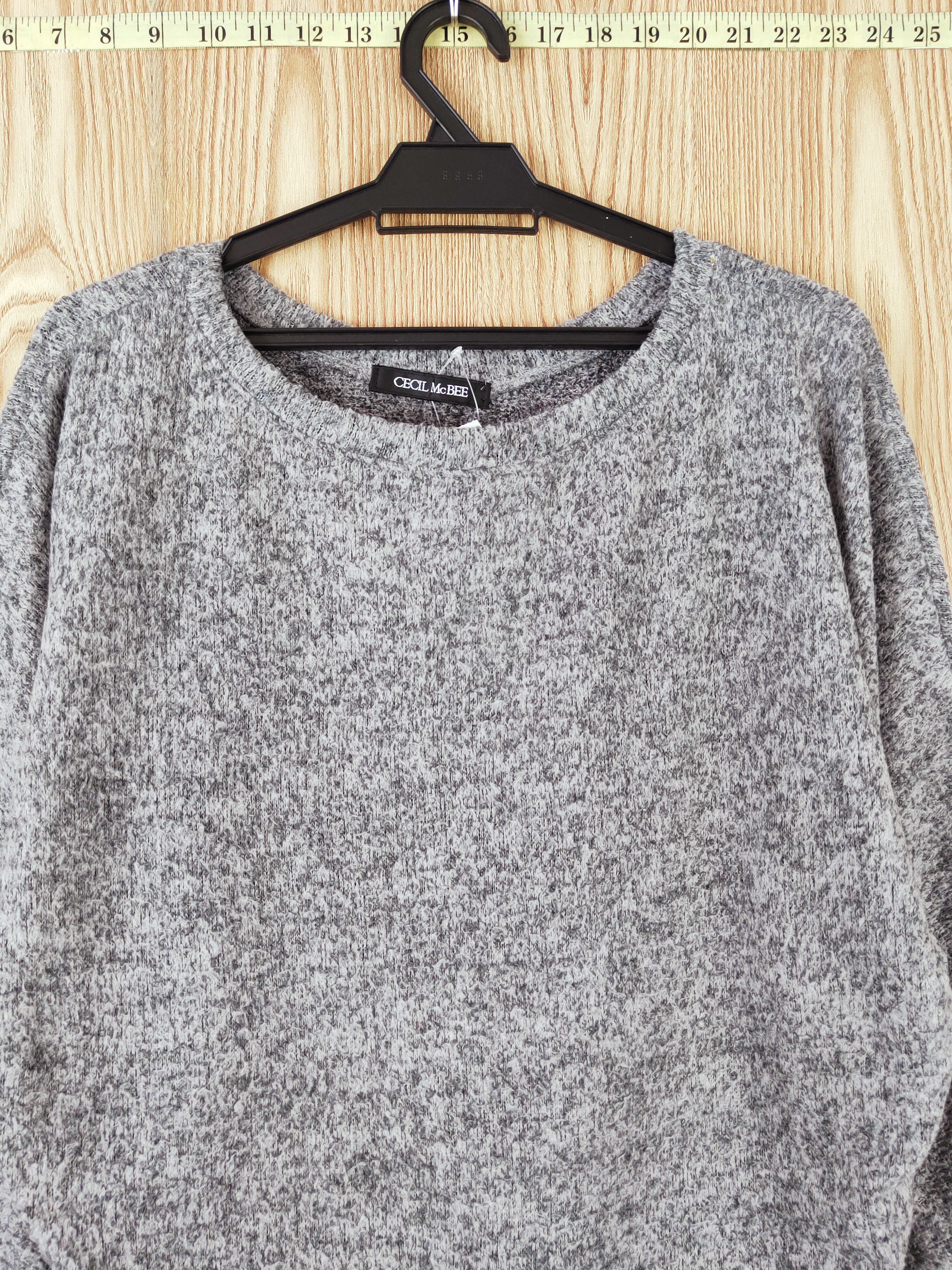 Homespun Knitwear × Japanese Brand × Vintage Cecil McBee Gray Knitwear Sweatshirts #W879 Size M / US 6-8 / IT 42-44 - 2 Thumbnail