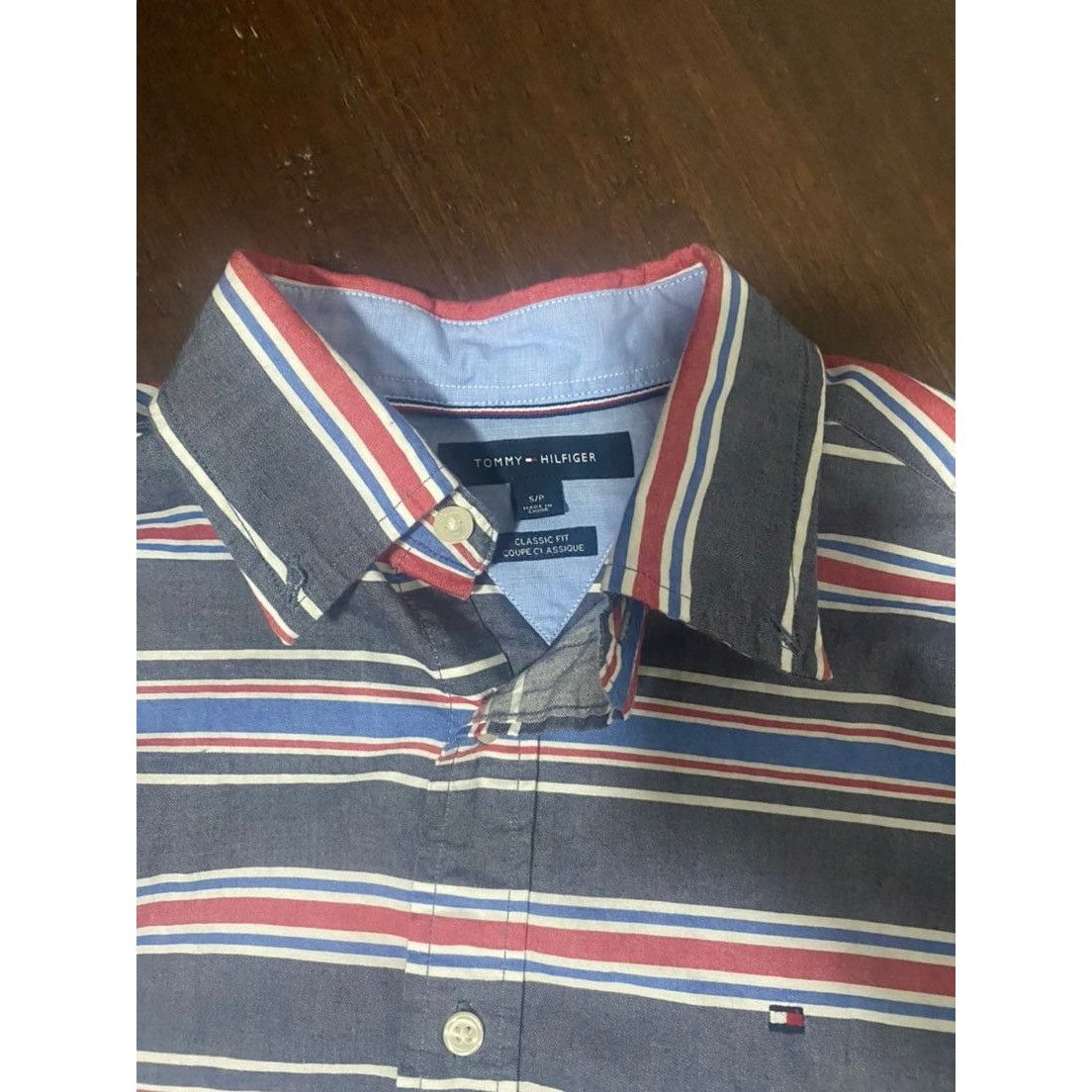 Tommy Hilfiger Tommy Hilfiger Classic Fit Mens Size Small Blue Striped Long Size US S / EU 44-46 / 1 - 2 Thumbnail