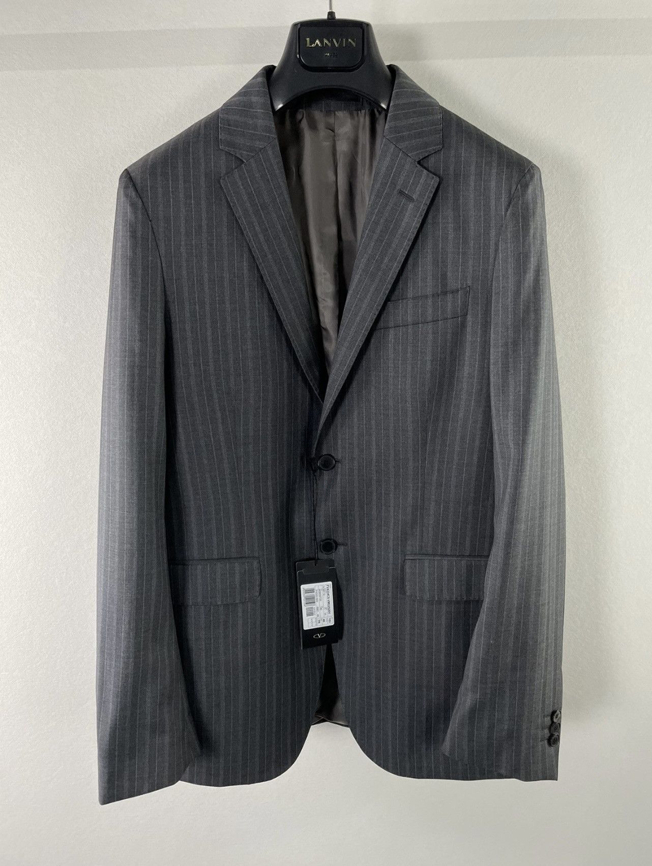 Valentino grey striped suits