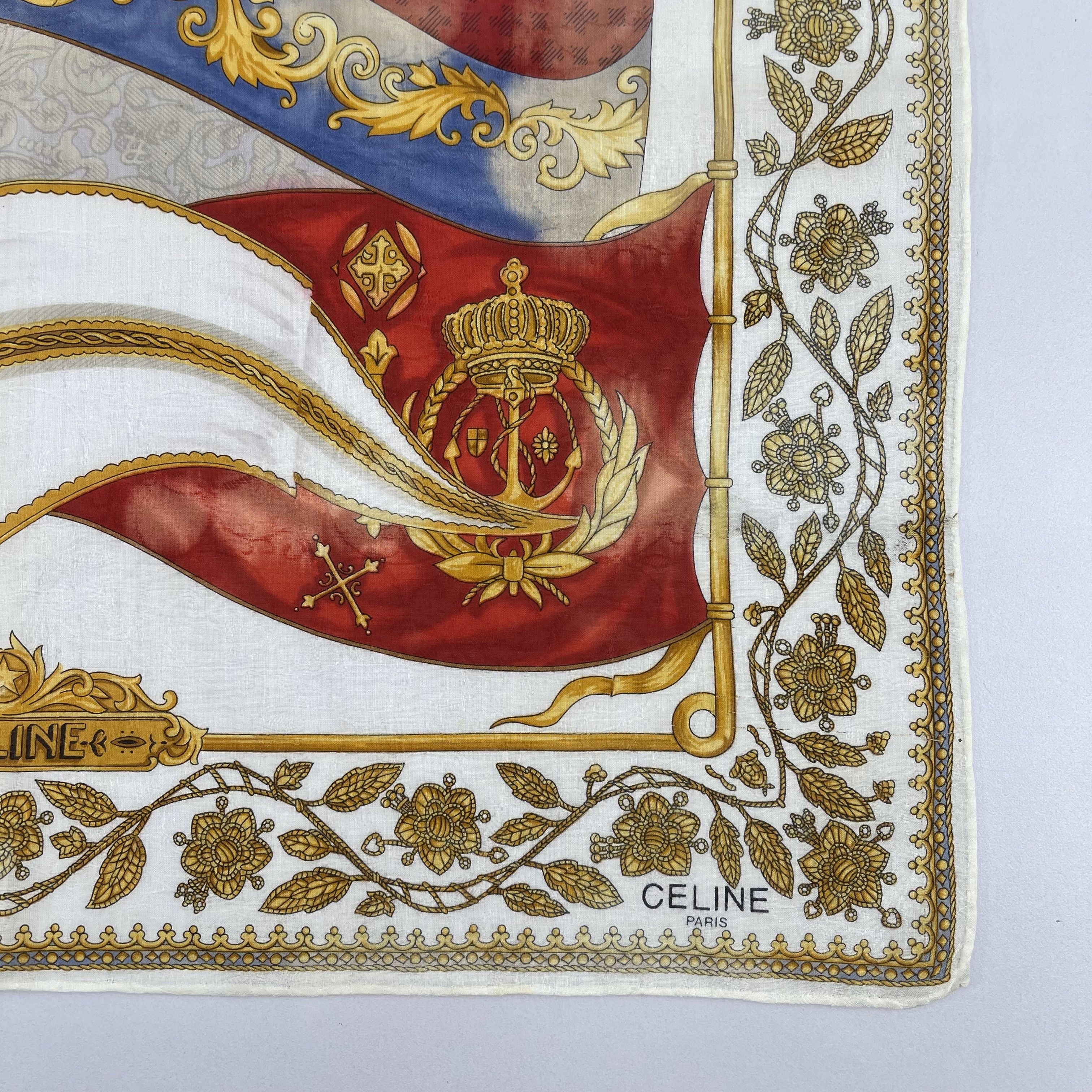Celine × Vintage Celine Handkerchief / Neckerchief / Bandana - 4186 Size ONE SIZE - 6 Thumbnail