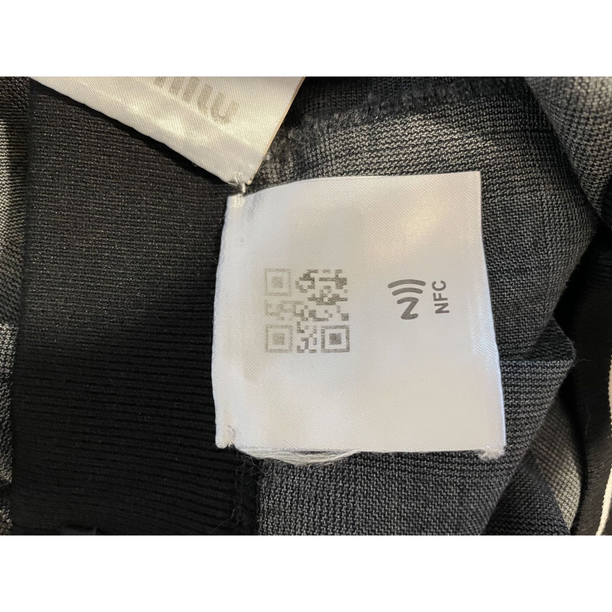 Miu Miu Miu Miu Womens Gray Pleated Mini Skirt With Elastic Waistban Size 38" / US 16 / IT 52 - 16 Thumbnail