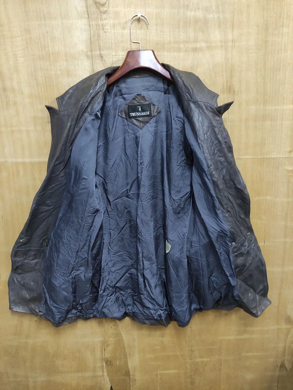 Trussardi TRUSSARDI BLAZER LEATHER JACKET Size US XS / EU 42 / 0 - 2 Thumbnail
