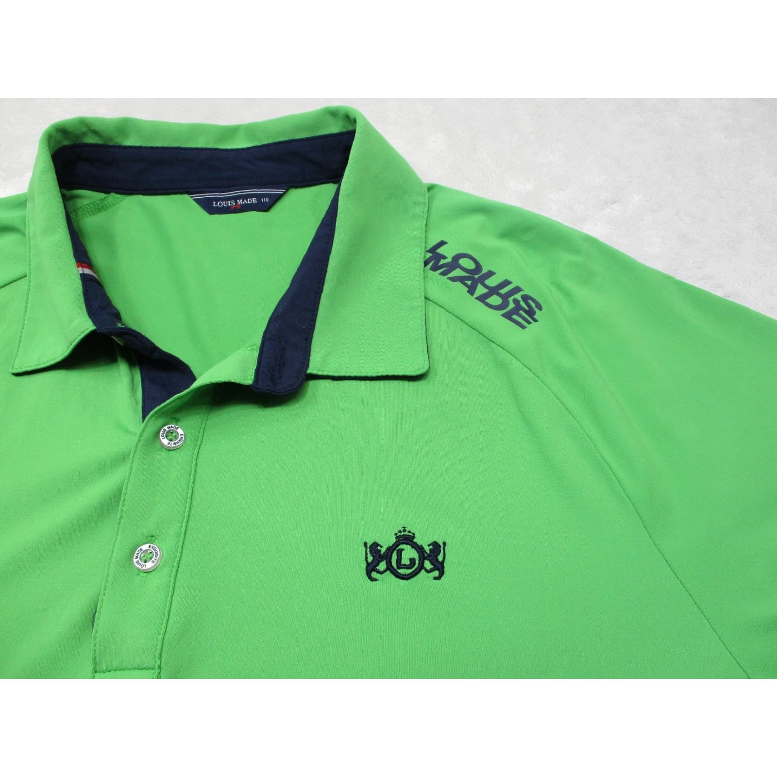 Vintage Louis Made 110 Golf Polo Shirt Mens Large Green Short Sleeve Tennis Rugby Size US L / EU 52-54 / 3 - 2 Thumbnail