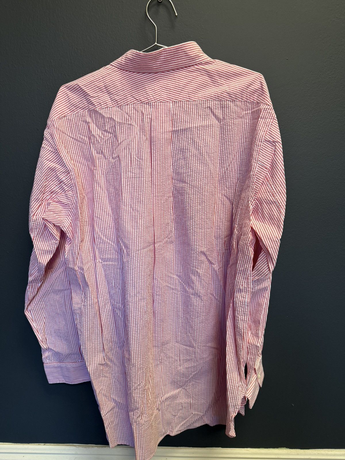 Engineered Garments Pink stripe seersucker shirt Size US L / EU 52-54 / 3 - 5 Thumbnail