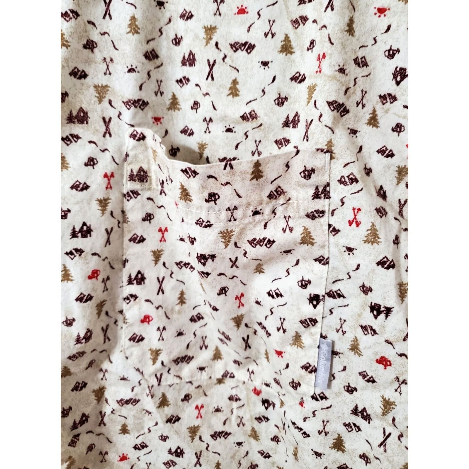 Vintage Columbia Camping Print Shirt XXL Button Up Short Sleeve Outdoor Regular Fit Size US XXL / EU 58 / 5 - 2 Thumbnail