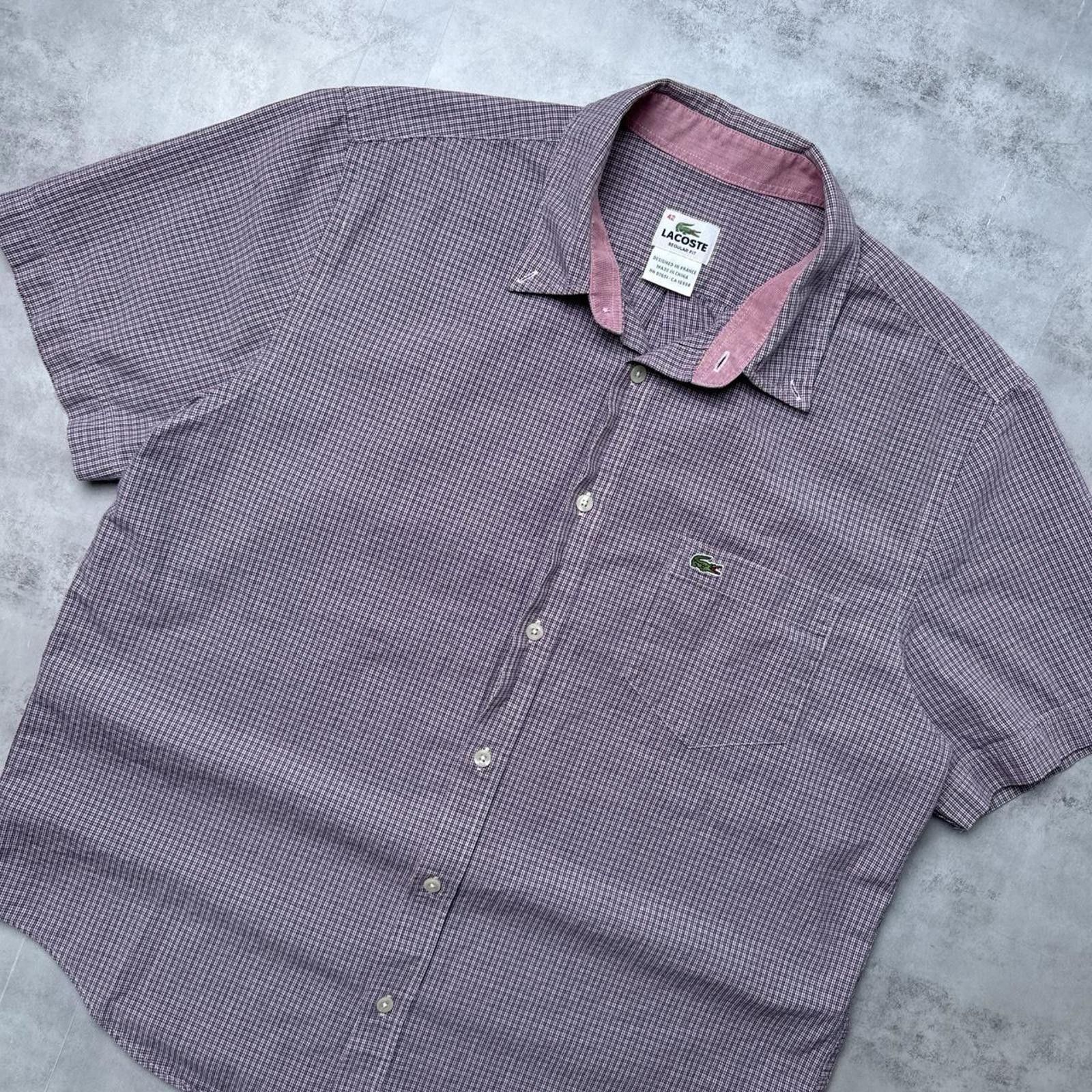 Lacoste Y2K Lacoste 00s Button Up Plaid Shirt Size US L / EU 52-54 / 3 - 8 Thumbnail