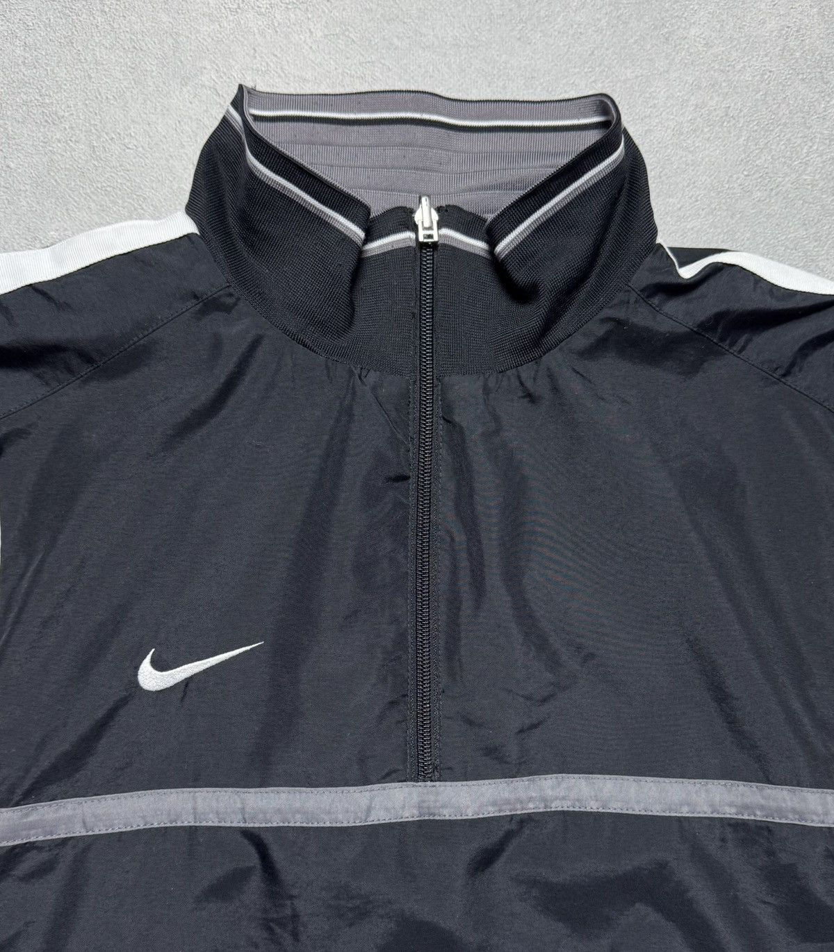 Nike Nike Vintage 1/4 Zip Nylon Reversible Sweatshirt Small Logo Size US L / EU 52-54 / 3 - 9 Thumbnail