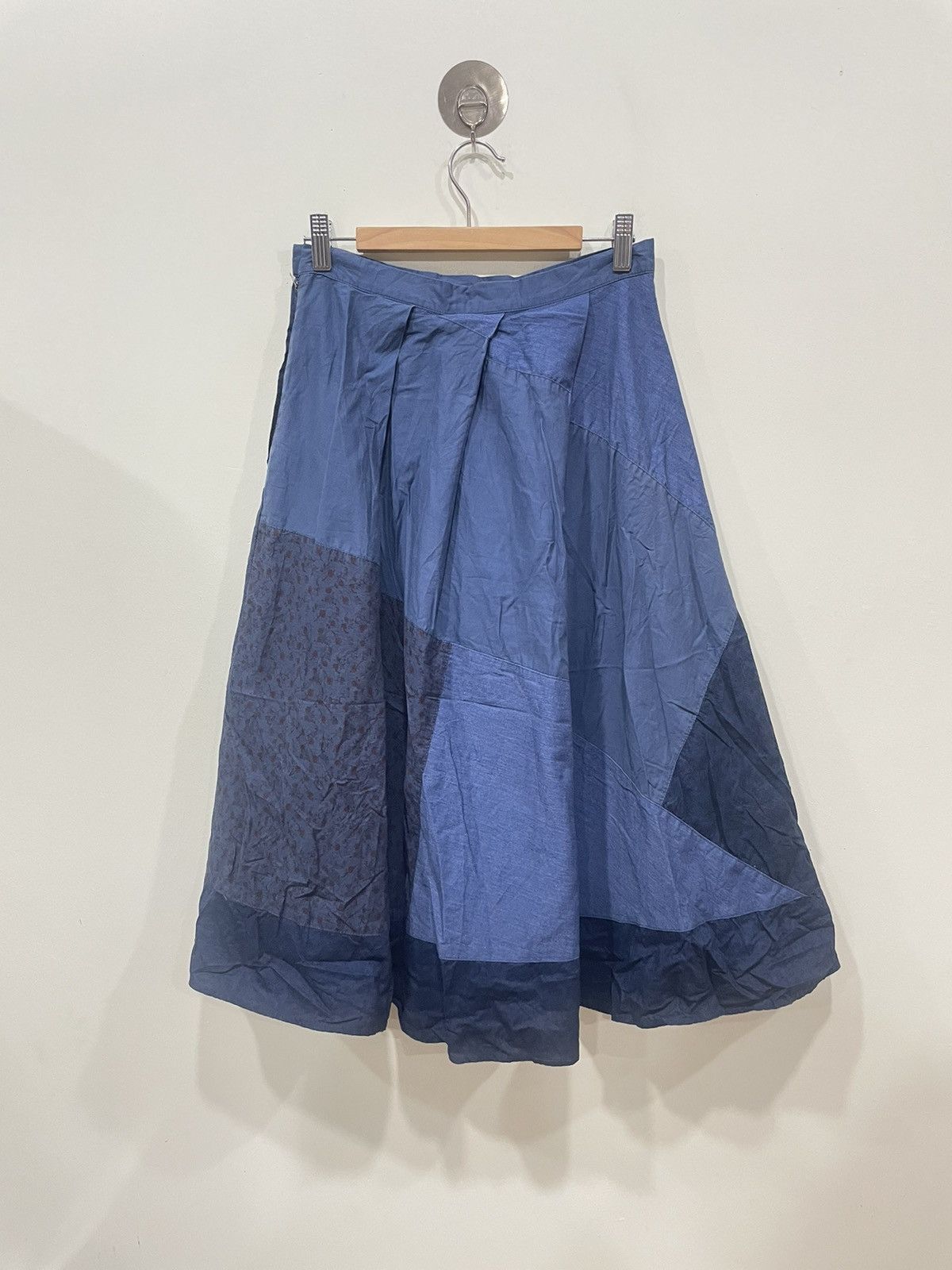 image of Issey Miyake x Ne Net Ne-Net Pleated Skirt in Blue, Women's (Size 26)