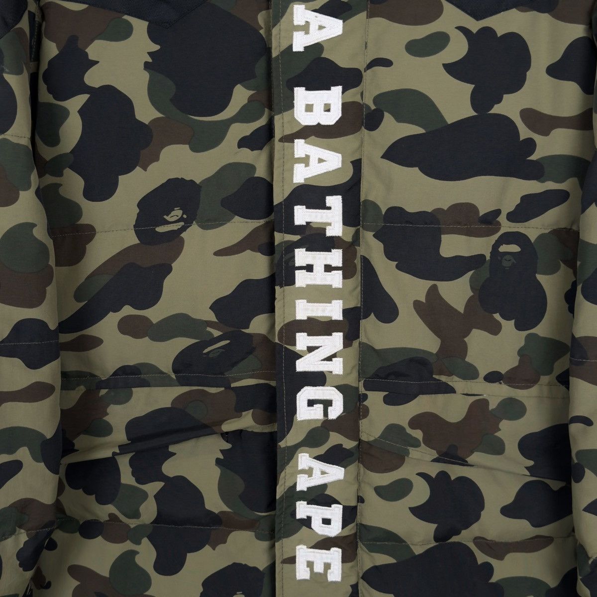 Bape Bape 1st Camo Long Down Snowboard Jacket Green 2018 Size US L / EU 52-54 / 3 - 5 Thumbnail