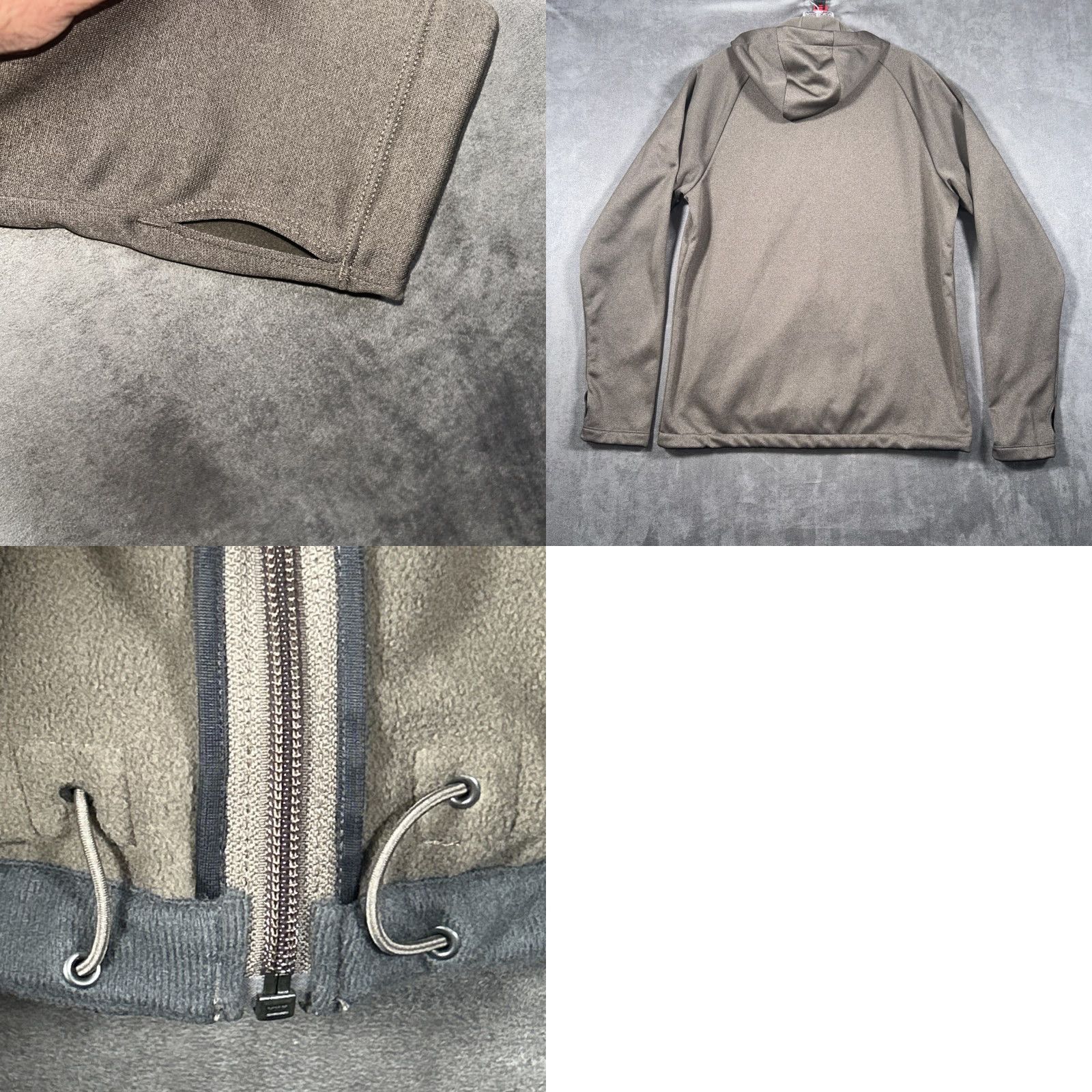 The North Face The North Face Hooded Jacket Full Zip Mens L Gray Stone Color Logo Outdoor Basic Full Zip Hooded Pockets Regular Fit - Mens Size US L / EU 52-54 / 3 - 9 Thumbnail