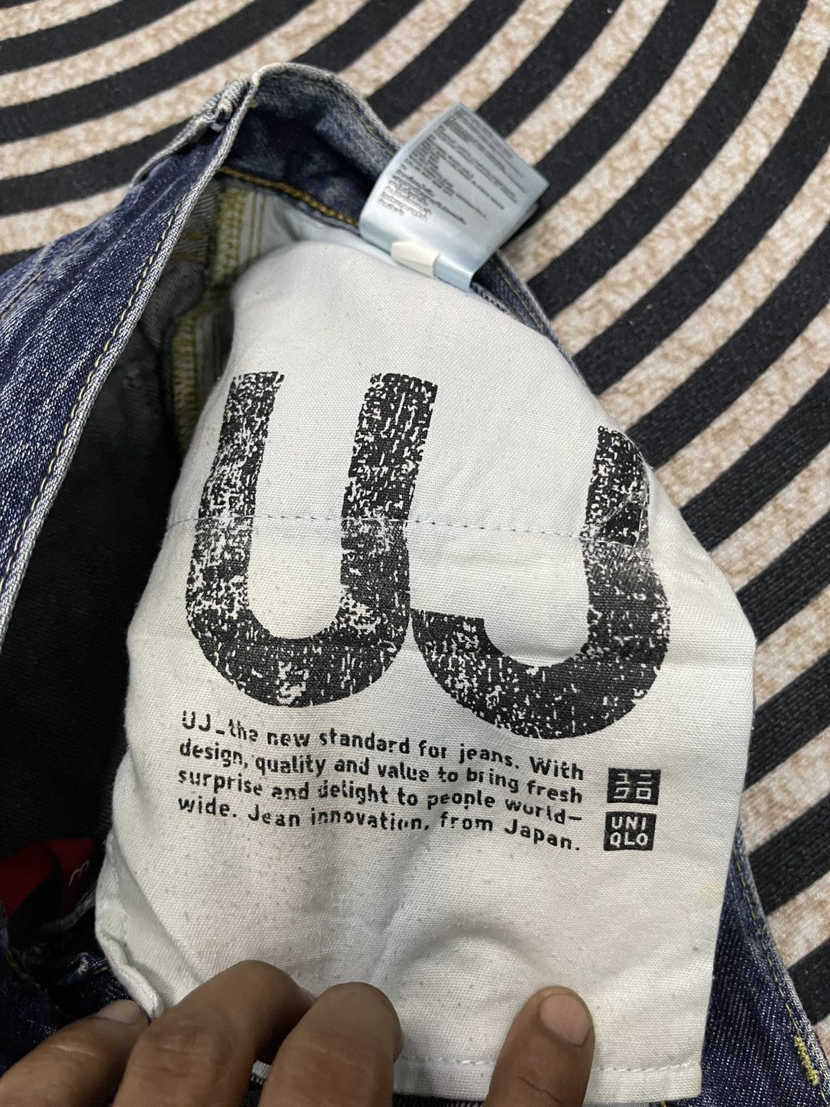 Uniqlo 2000s UNIQLO S002 WASHABLE DENIM JEANS RARE DESIGN Size US 32 / EU 48 - 11 Thumbnail
