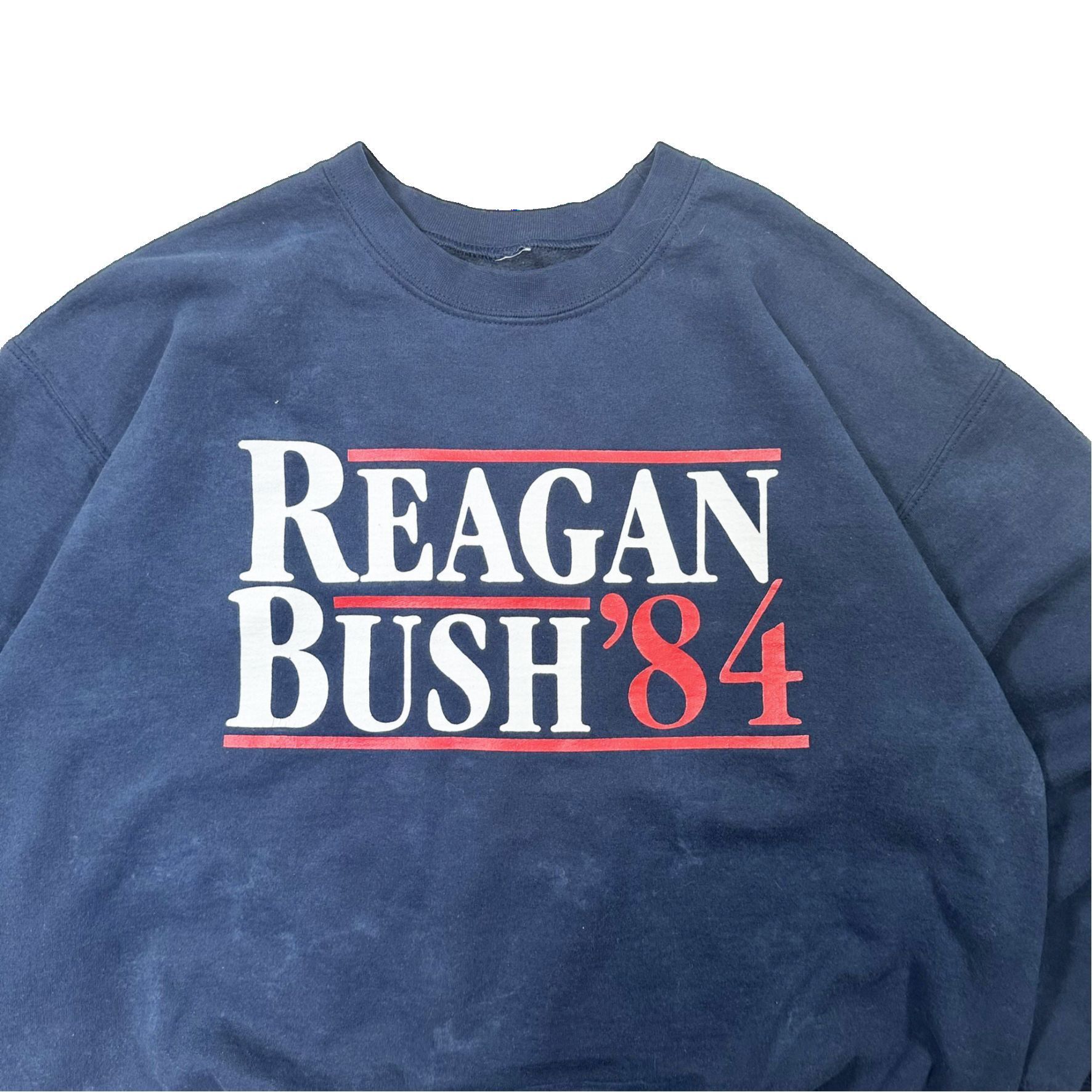 Vintage Reagan Bush 84 Big Print Throwback Graphic Sweater Size US L / EU 52-54 / 3 - 2 Thumbnail