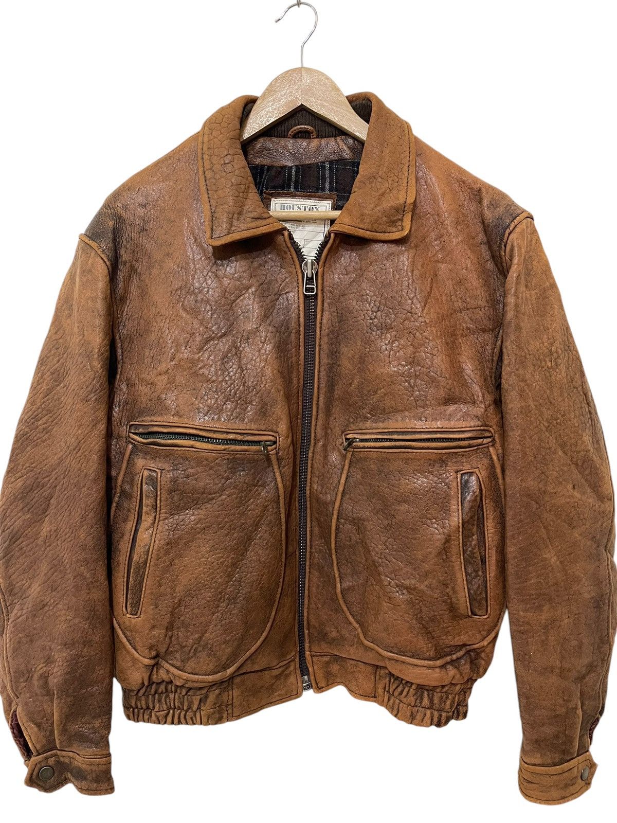 Vintage Houton us military garment leather jacket Size US L / EU 52-54 / 3 - 4 Thumbnail