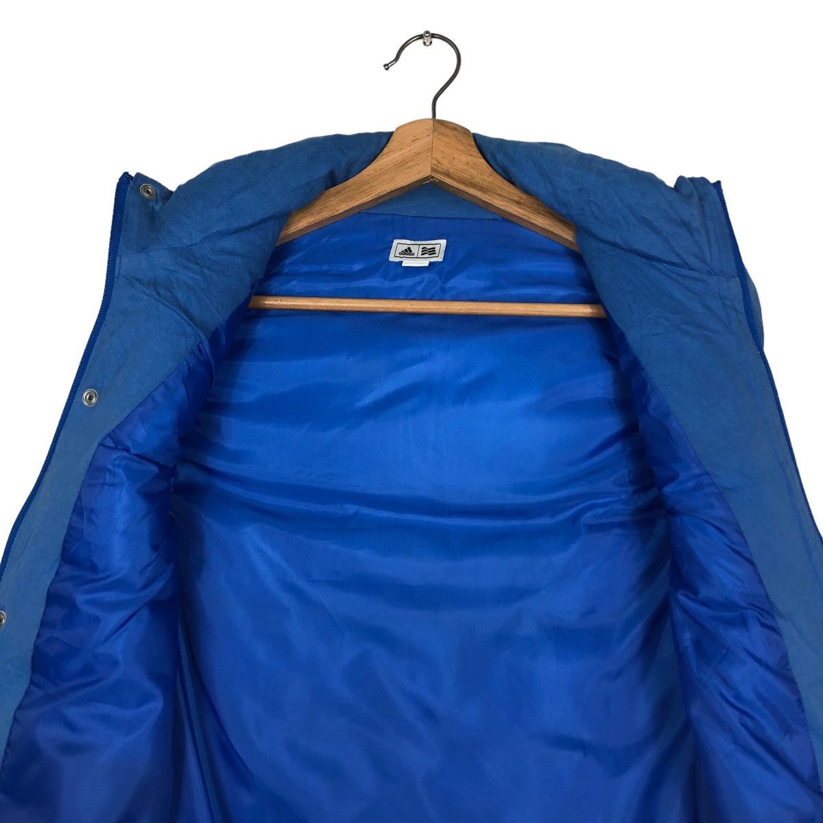 Adidas 🔥Vintage Tanktop Vest Puffer Biker Adidas Baby Blue Size US M / EU 48-50 / 2 - 14 Thumbnail