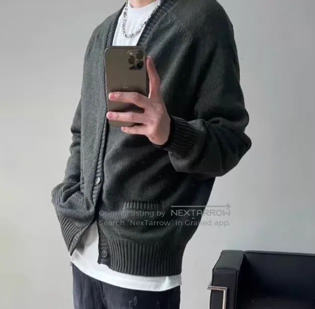 Dior Dior Dark green logo letter embroidery wool V-neck single- Size US M / EU 48-50 / 2 - 9 Thumbnail