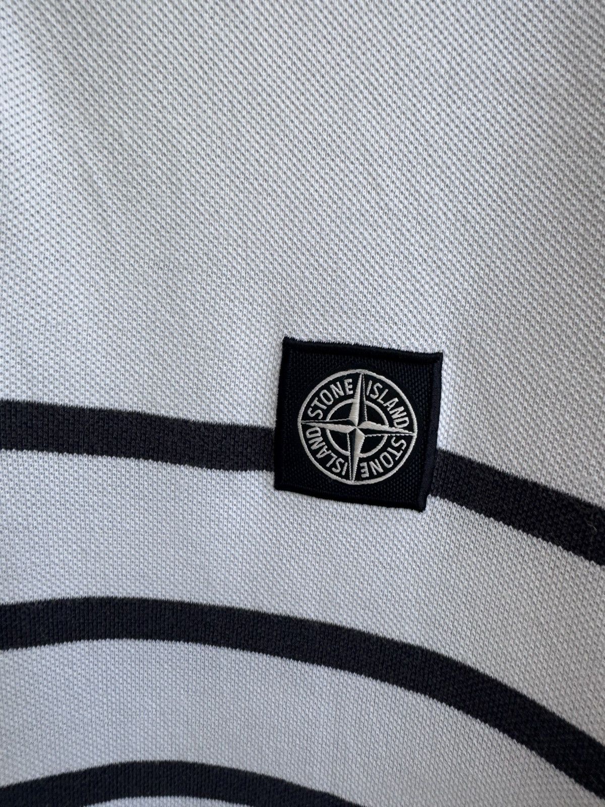 Stone Island Stone Island Patch Program Striped Polo T Shirt Tee Size 3XL Size US XXL / EU 58 / 5 - 7 Thumbnail