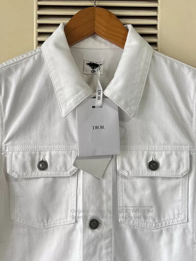 Dior Dior White denim jacket Size XS / US 0-2 / IT 36-38 - 3 Thumbnail