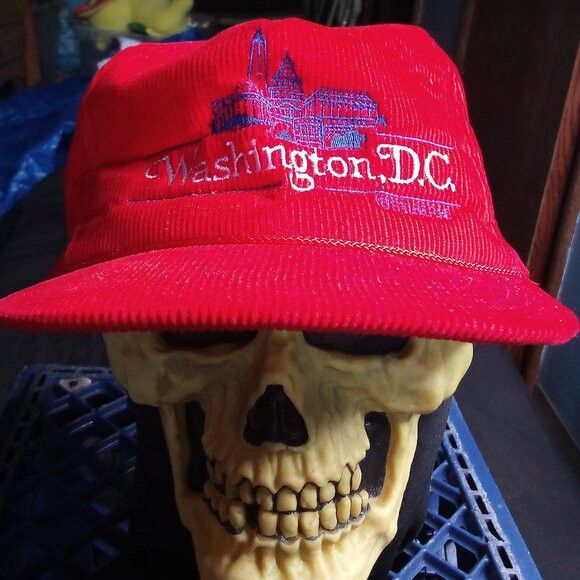Vintage Deadstock Vintage Washington D.C. Corduroy Snap Hat Cap Size ONE SIZE - 1 Thumbnail