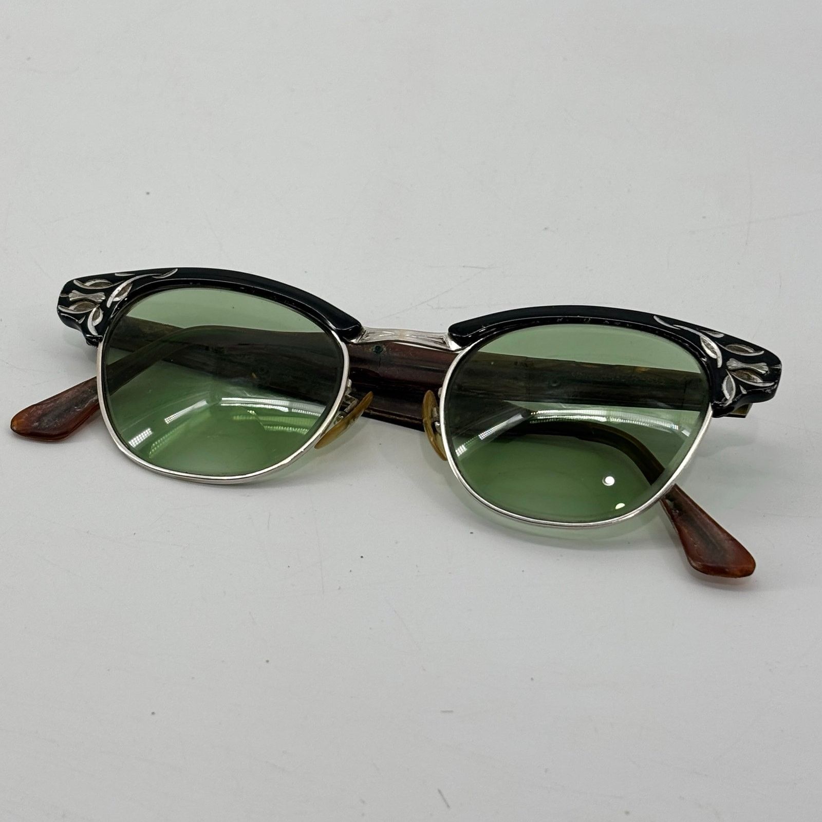 Vintage Vintage Eyewear 50s 60s Shuron Ronsir Browline Eyeglasses Size ONE SIZE - 1 Thumbnail