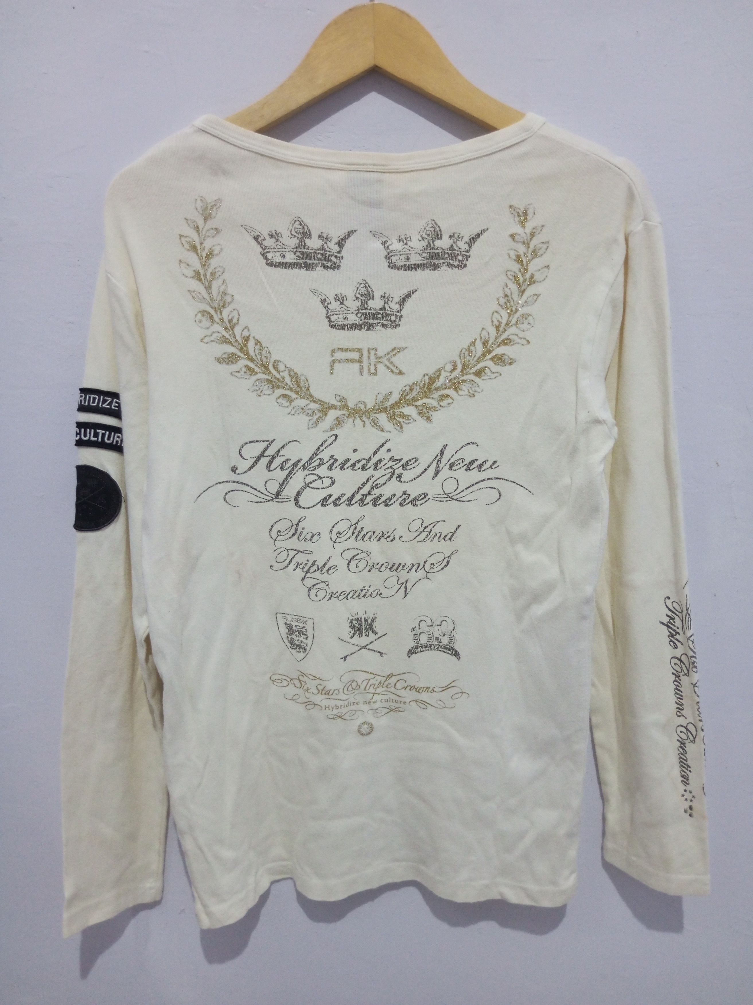 Hysteric Glamour Vintage Russ. K hybridize new culture patch poem long sleeve Size US M / EU 48-50 / 2 - 2 Thumbnail