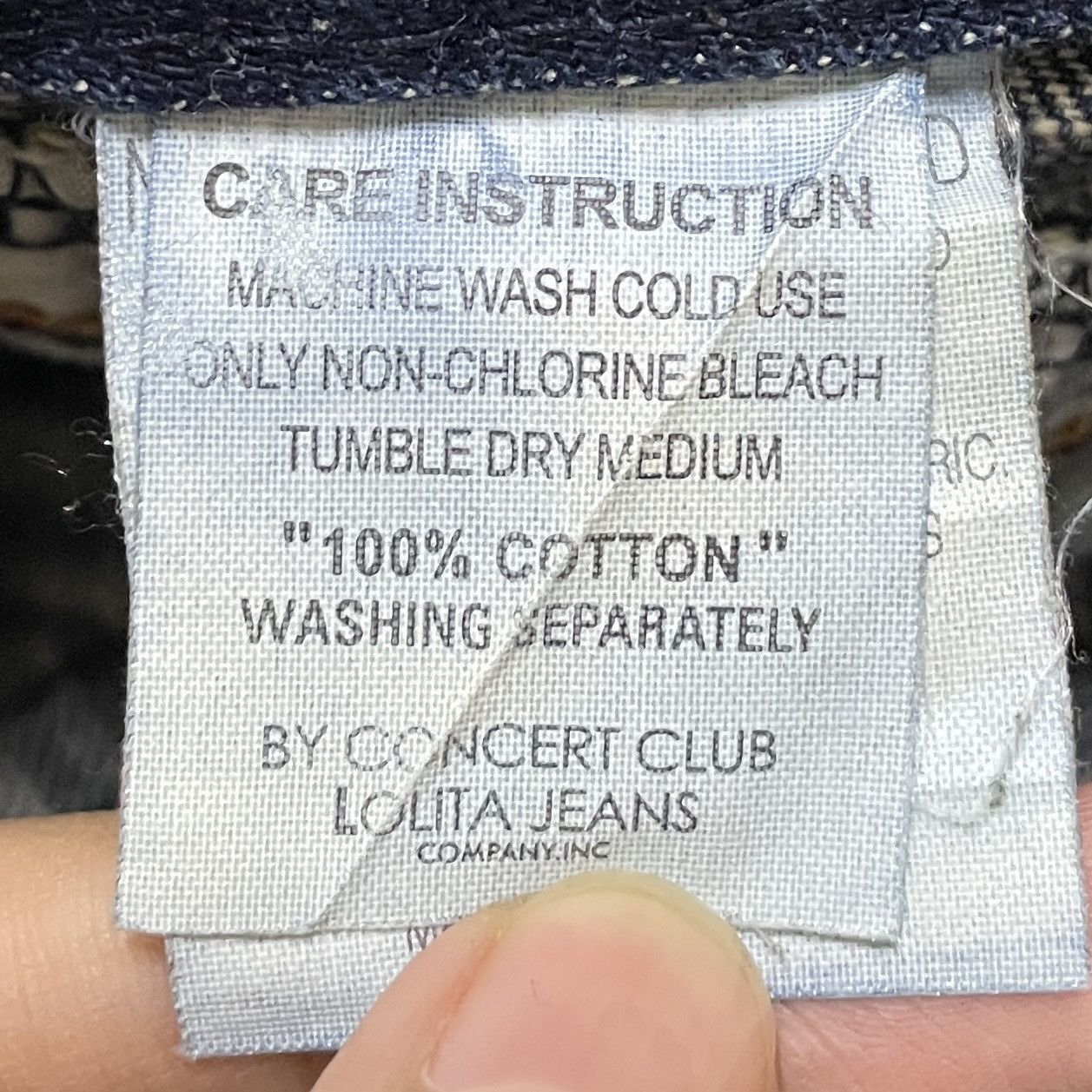 Le Grande Bleu (L.G.B.) Very Rare Vintage Japanese Brand Lolita Jeans 1990s Size US 30 / EU 46 - 12 Thumbnail
