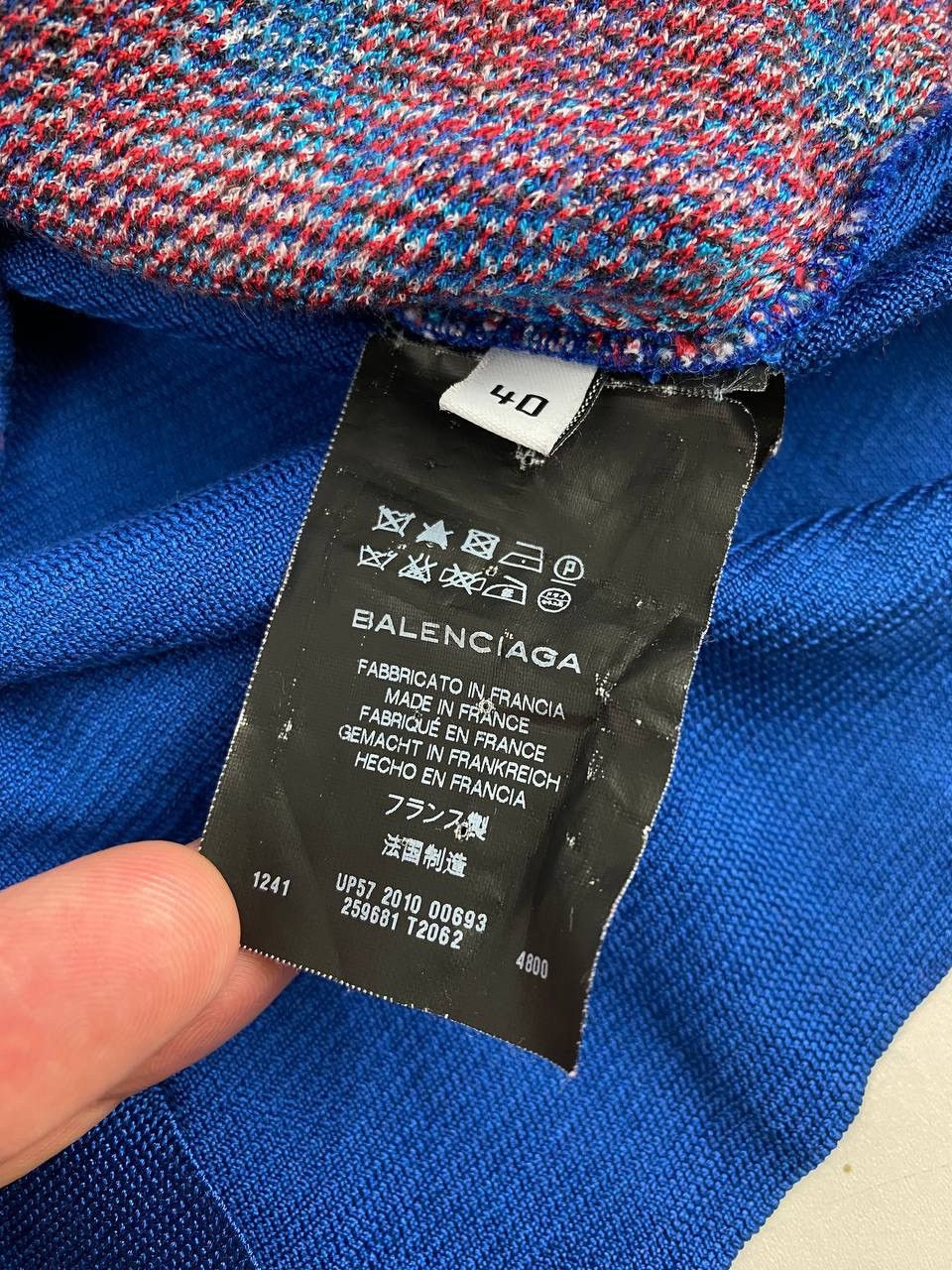 Balenciaga Balenciaga Paris Vintage Geometric Knit Sweater – FR 40 Size M / US 6-8 / IT 42-44 - 8 Thumbnail
