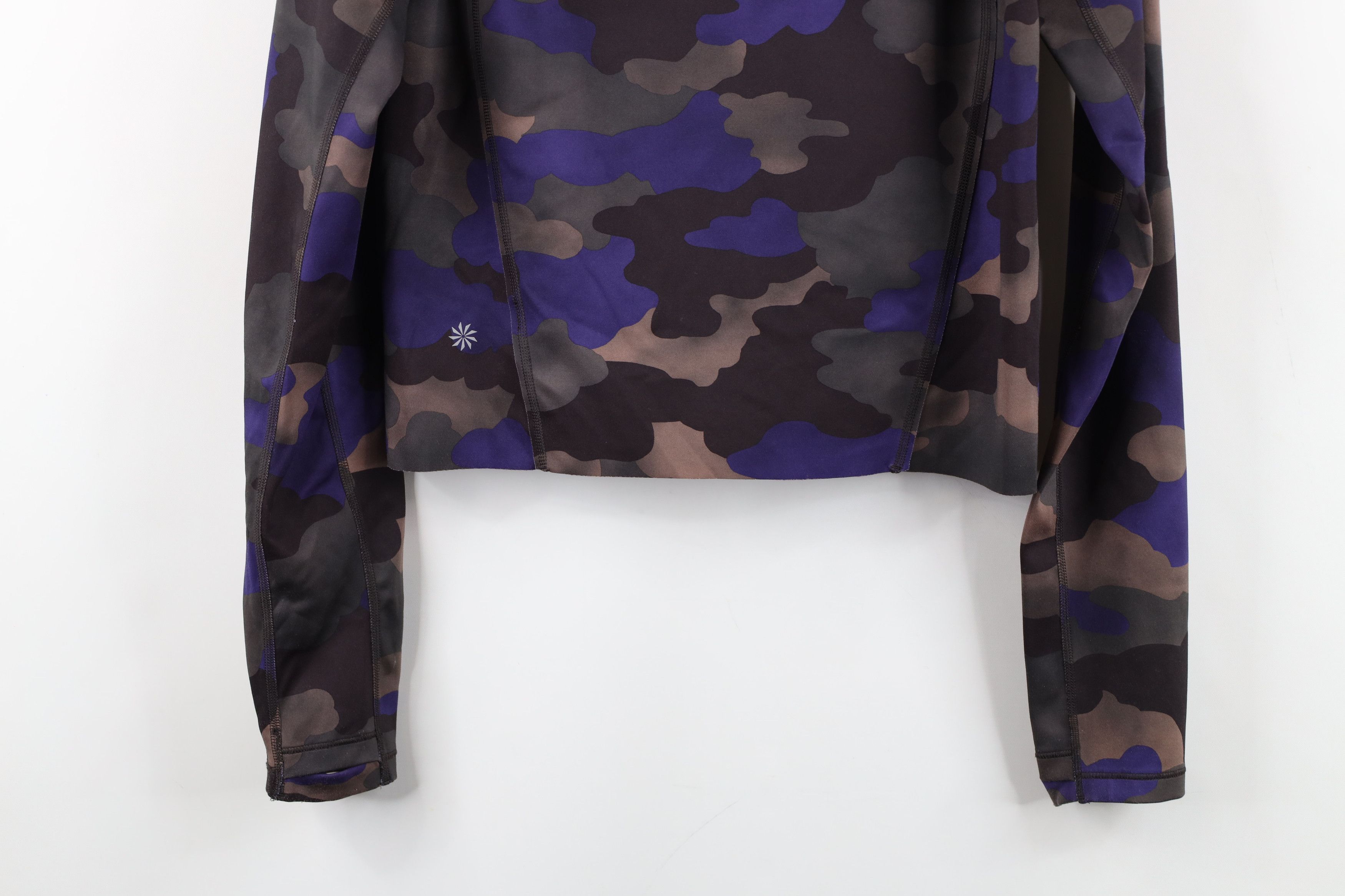 Athleta Athleta Camouflage The Pinnacle Crop Cropped Hoodie Yoga Gym Size XS / US 0-2 / IT 36-38 - 14 Thumbnail