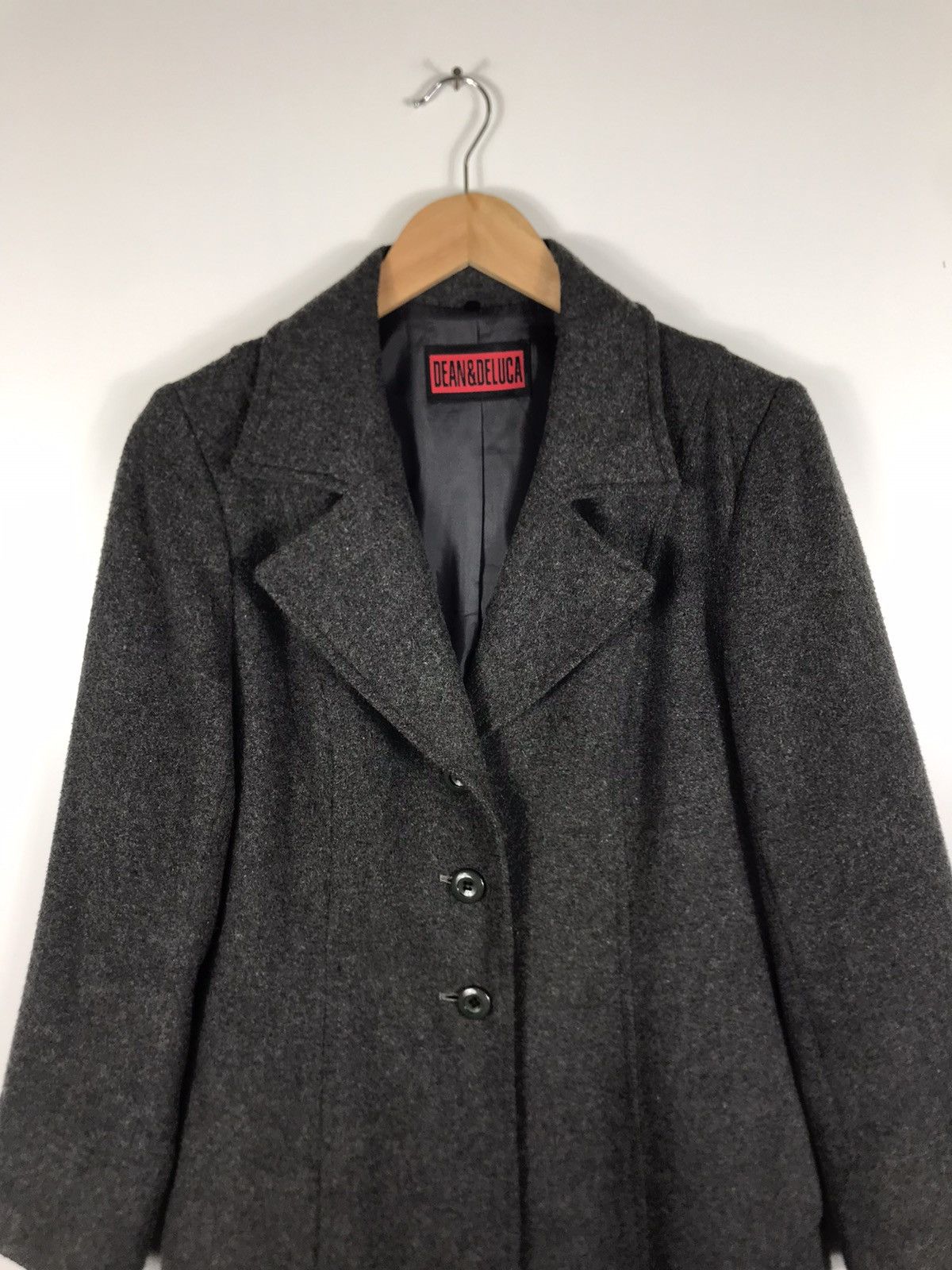 Japanese Brand ⚡️Vintage Dean & Deluca Wool Button Long Coat Jacket Size S / US 4 / IT 40 - 4 Thumbnail