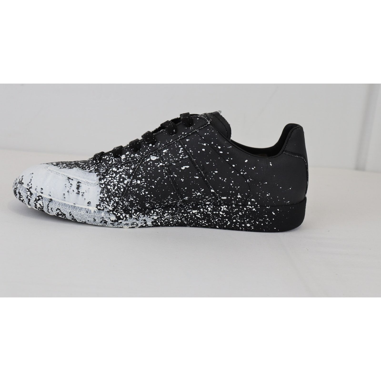 Maison Margiela o1rshd1 Paint Spot Replica Trainers in Black/White Size US 8 / EU 41 - 4 Thumbnail