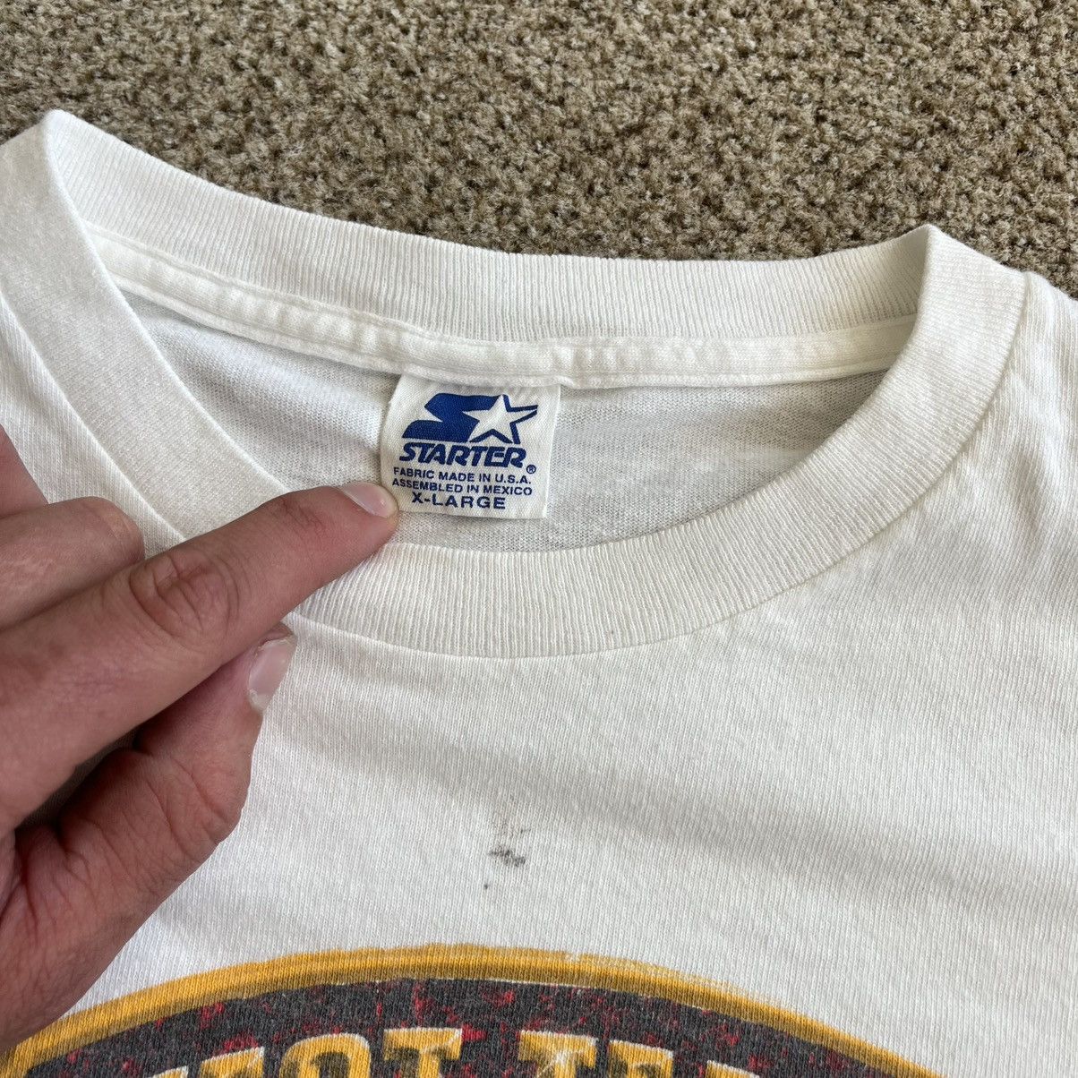 Starter Vintage Starter Chicago Bulls 1996 NBA Champions Graphic Tee Size US XL / EU 56 / 4 - 4 Thumbnail