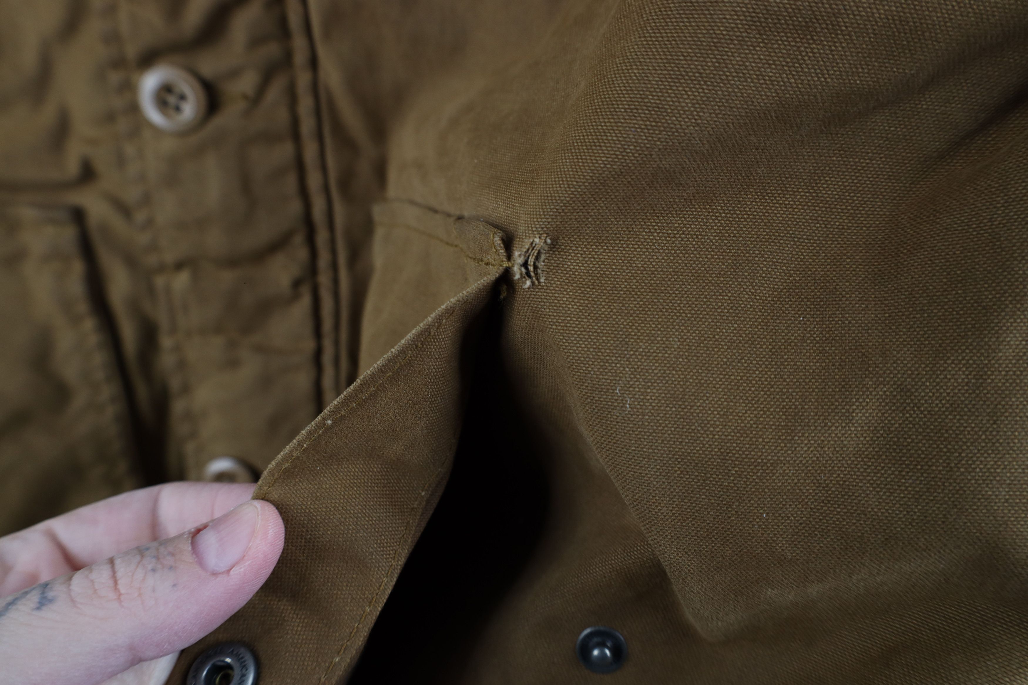 American Eagle Outfitters Vintage Y2K American Eagle Outfitters Waxed Cotton Jacket Size US S / EU 44-46 / 1 - 7 Thumbnail