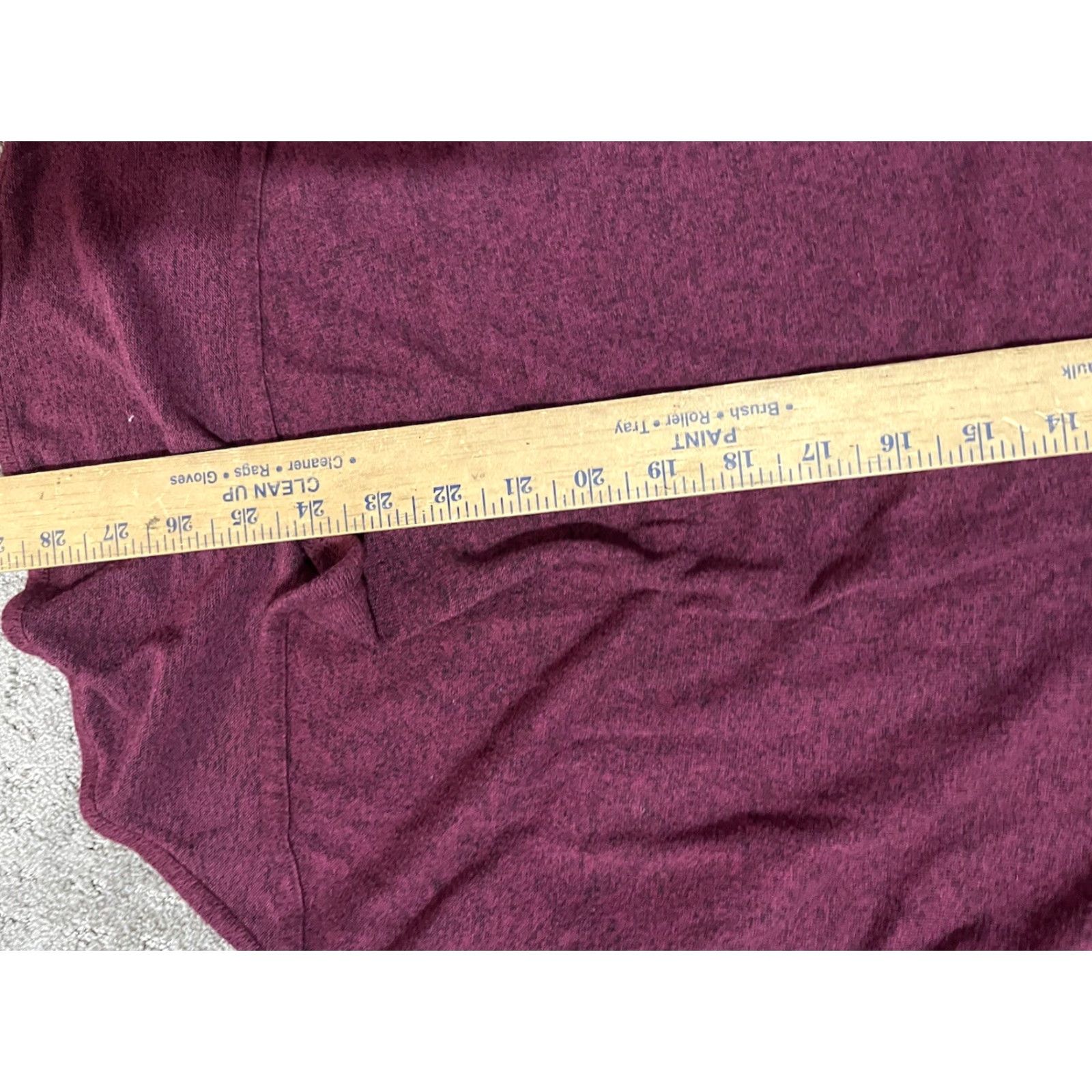 Express Express Women’s Small Sweatshirt 1/2 Sleeve V Neck Hi Low Casual Maroon Polyester Rayon Knit T-Shirt Basic Fall Spring Summer Size S / US 4 / IT 40 - 5 Thumbnail