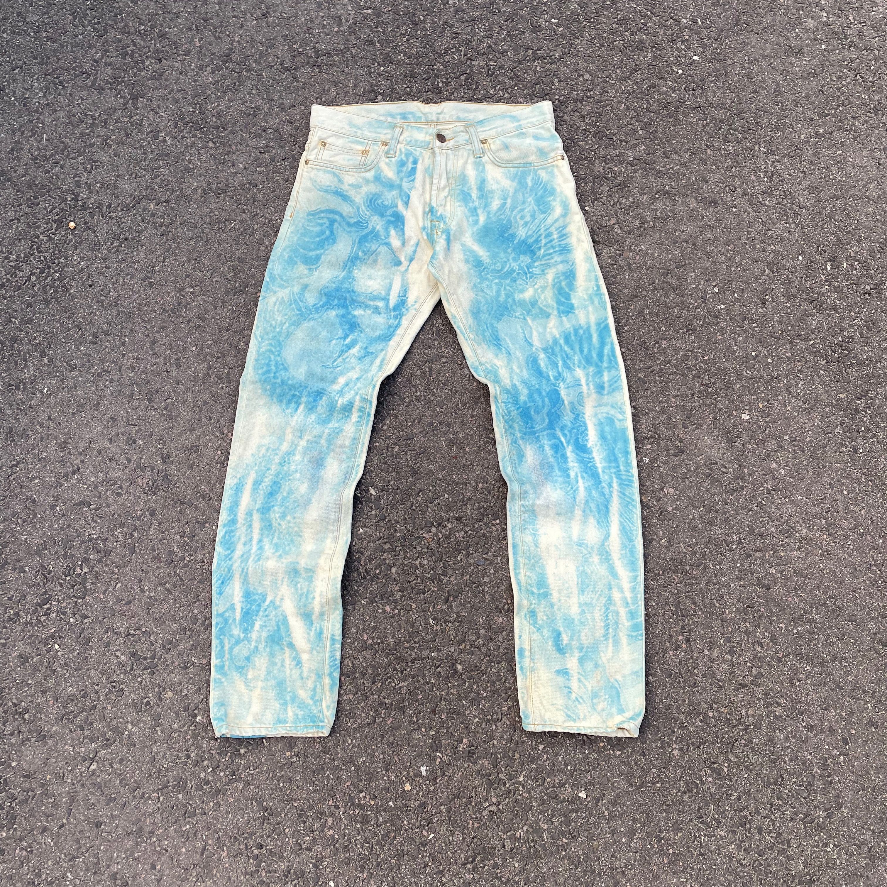 Carhartt Custom Carhartt 30x32 Blue Graphic Pants Y2K Grunge Art Size US 30 / EU 46 - 15 Thumbnail