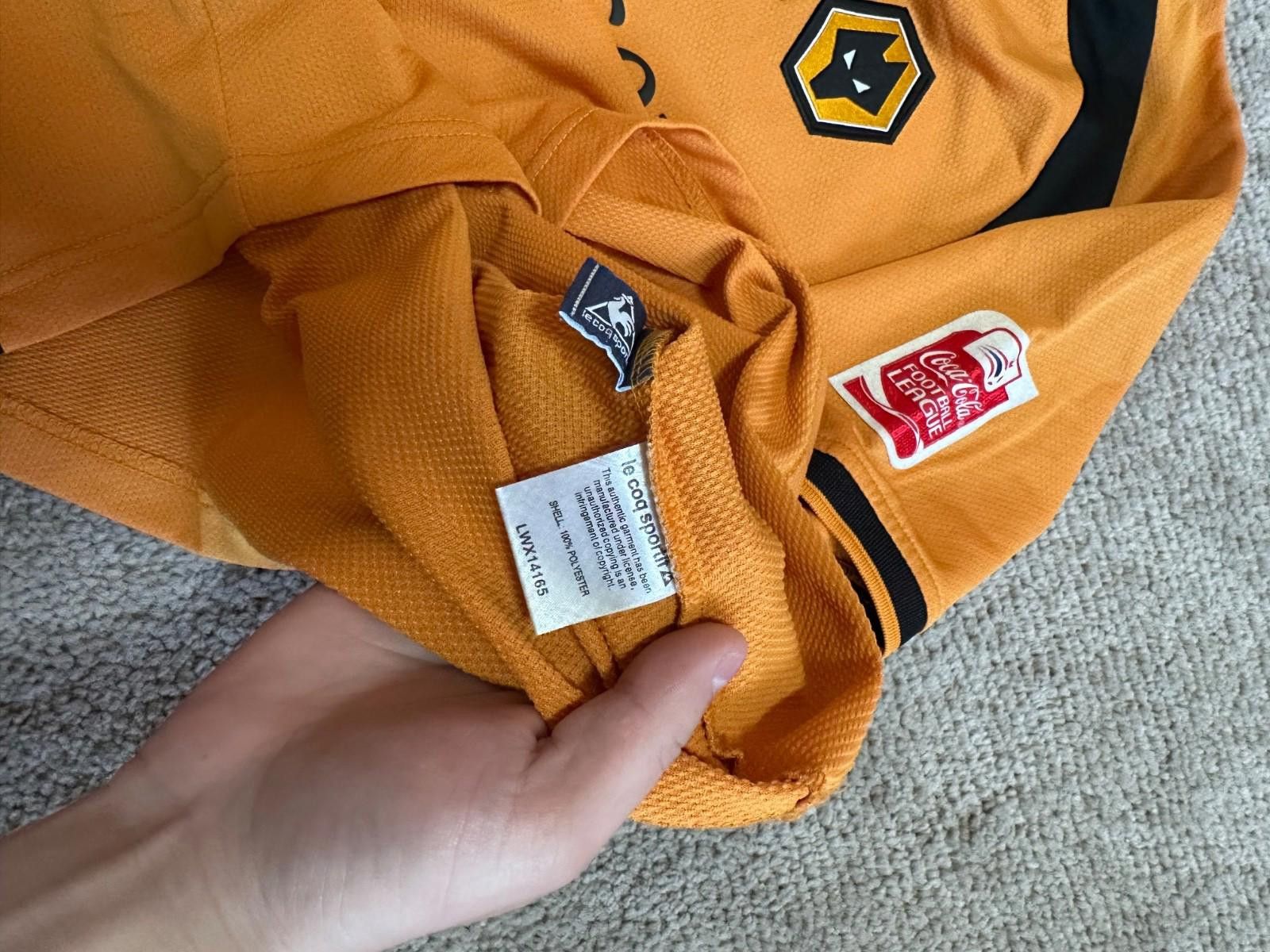 Le Coq Sportif #10 KEOGH Wolverhampton 2008/9 Football Shirt Soccer Jersey Size US L / EU 52-54 / 3 - 4 Thumbnail