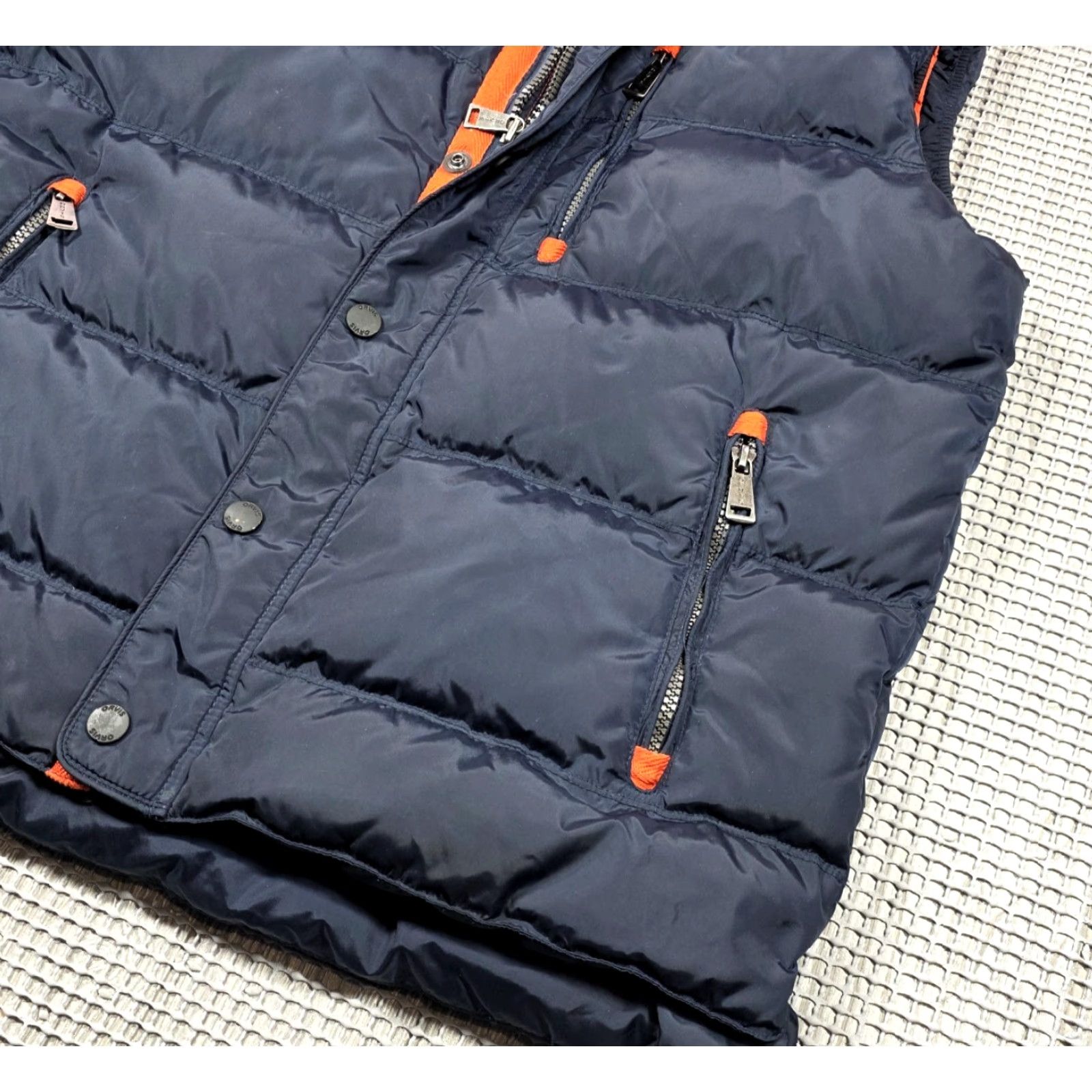 Orvis Orvis Essex Duck Down Blue Orange Quilted Puffer Vest Jacket M Adjustable waist Size US M / EU 48-50 / 2 - 7 Thumbnail