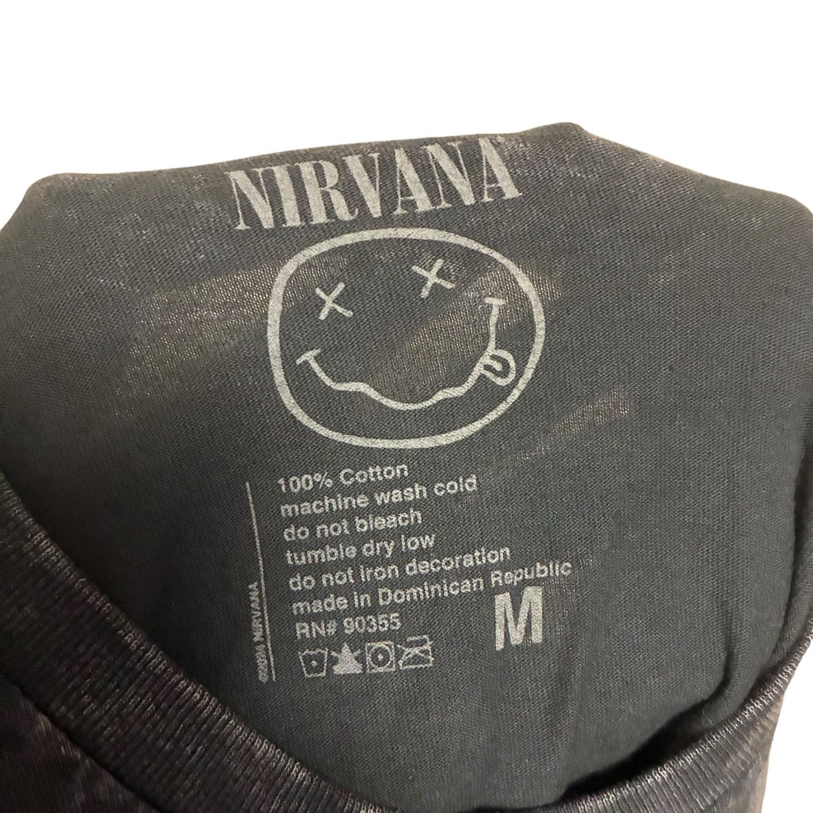 Nirvana Acid Wash Nirvana Smiley Graphic T-Shirt Womens Size M Size M / US 6-8 / IT 42-44 - 5 Thumbnail