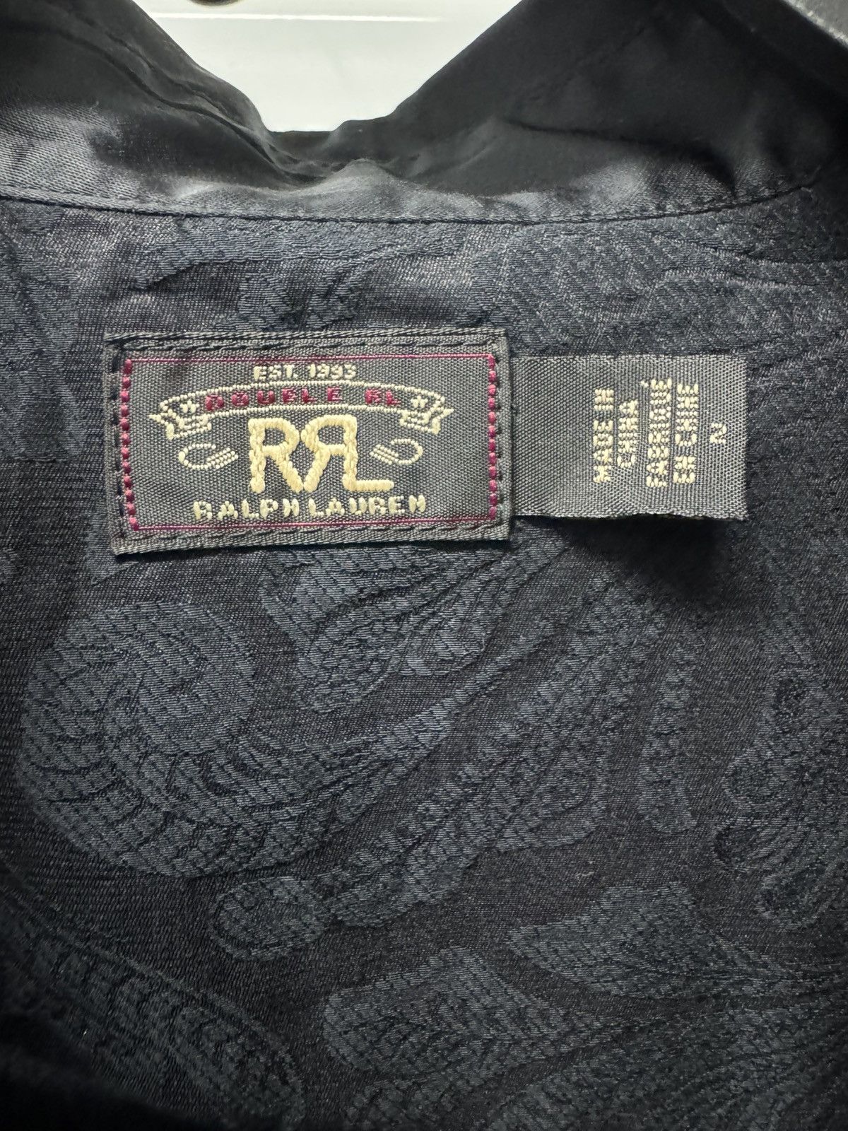 RRL Ralph Lauren RRL Ralph Lauren Paisley Western Jumpsuit Black Coverall 2 Size 26" / US 2 / IT 38 - 8 Thumbnail