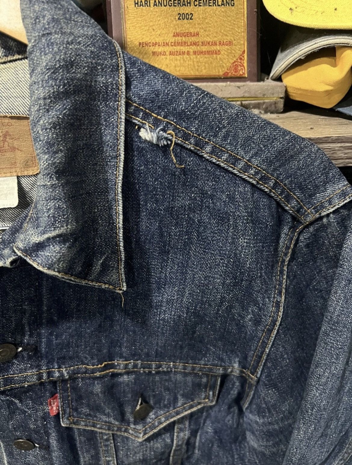 Levi's Vintage Clothing 🔥Vintage Levis Made in Usa Denim Trucker Size US M / EU 48-50 / 2 - 5 Thumbnail